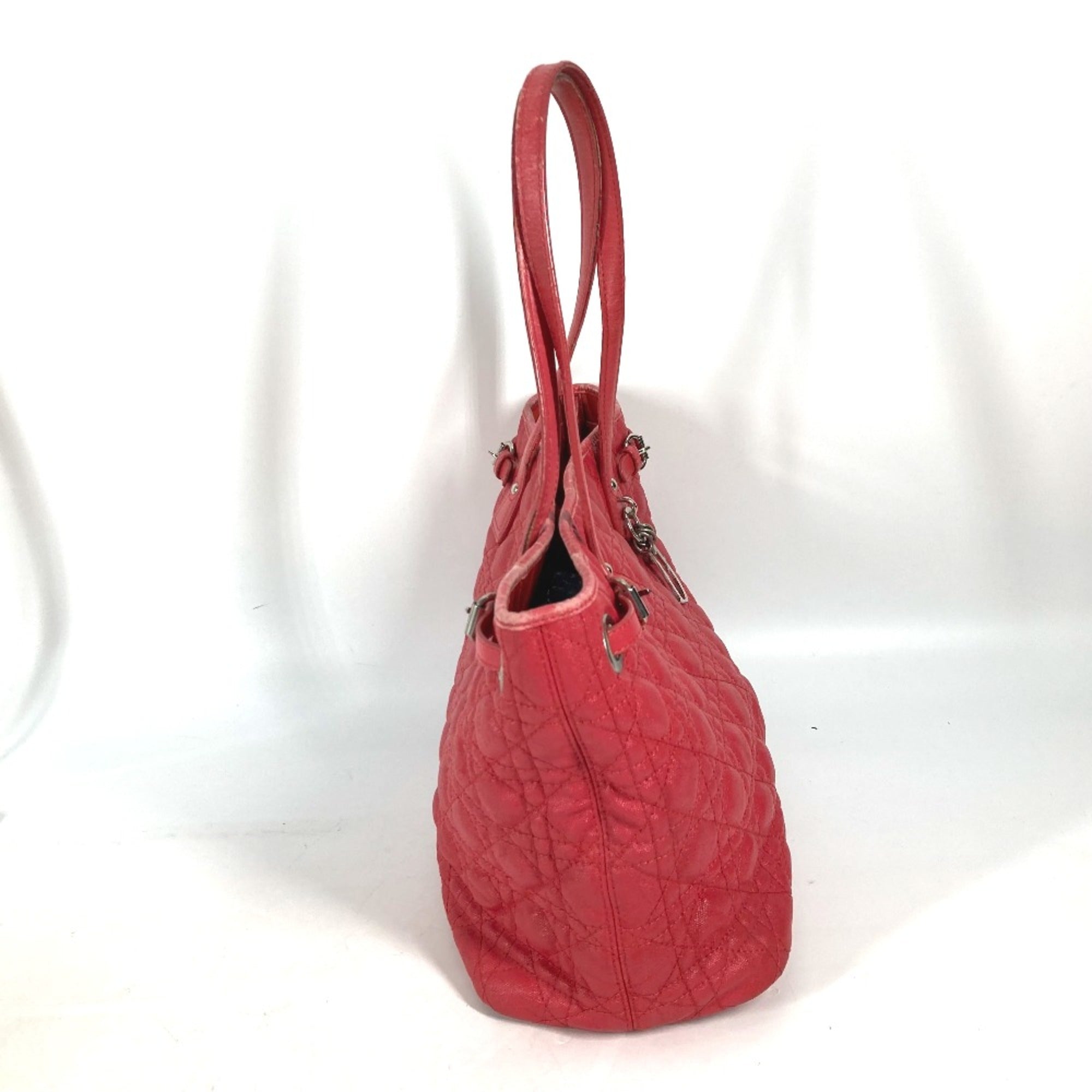 Christian Dior Red Cloth Shoulder Bag ()