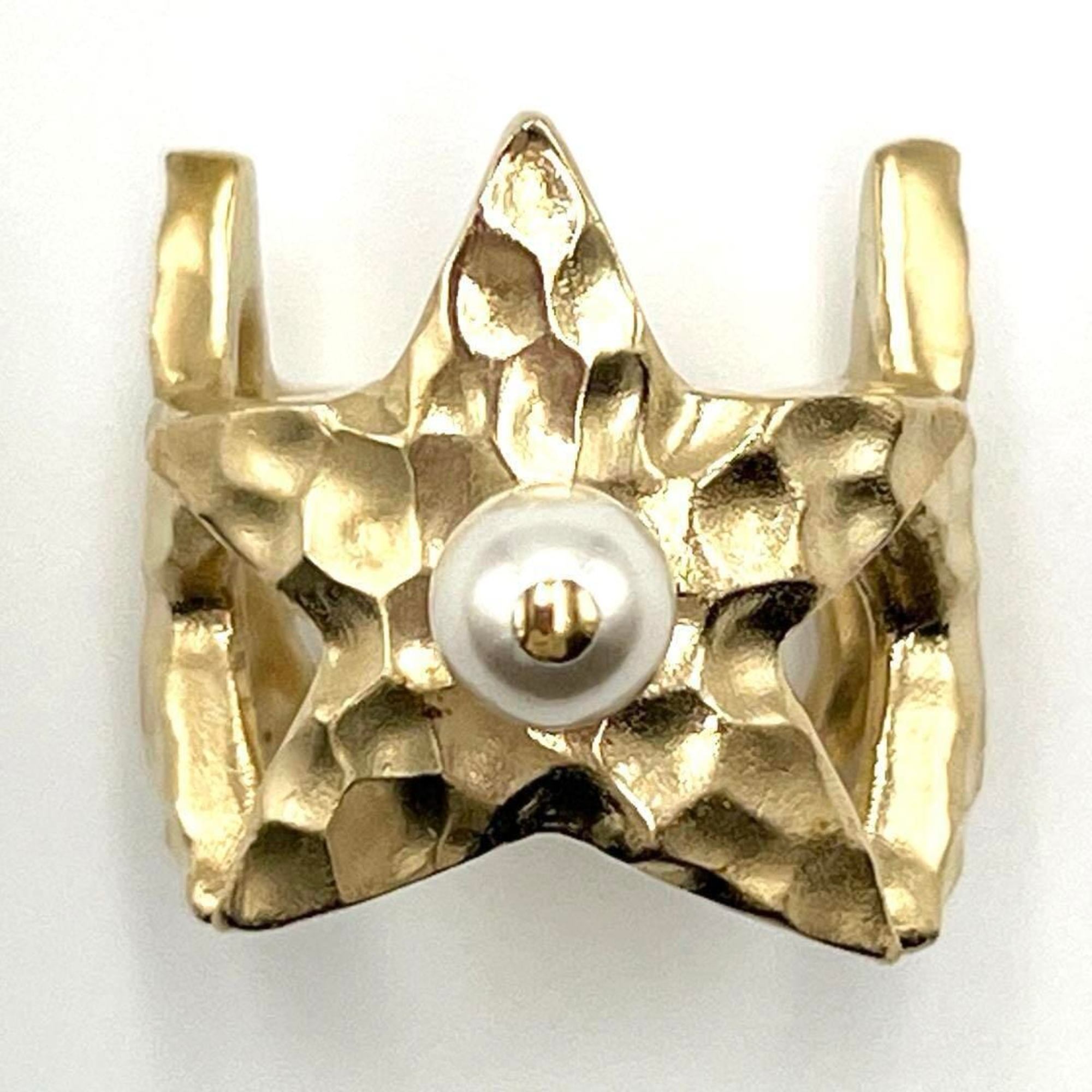 Christian Dior Gold Metal Band Ring ()
