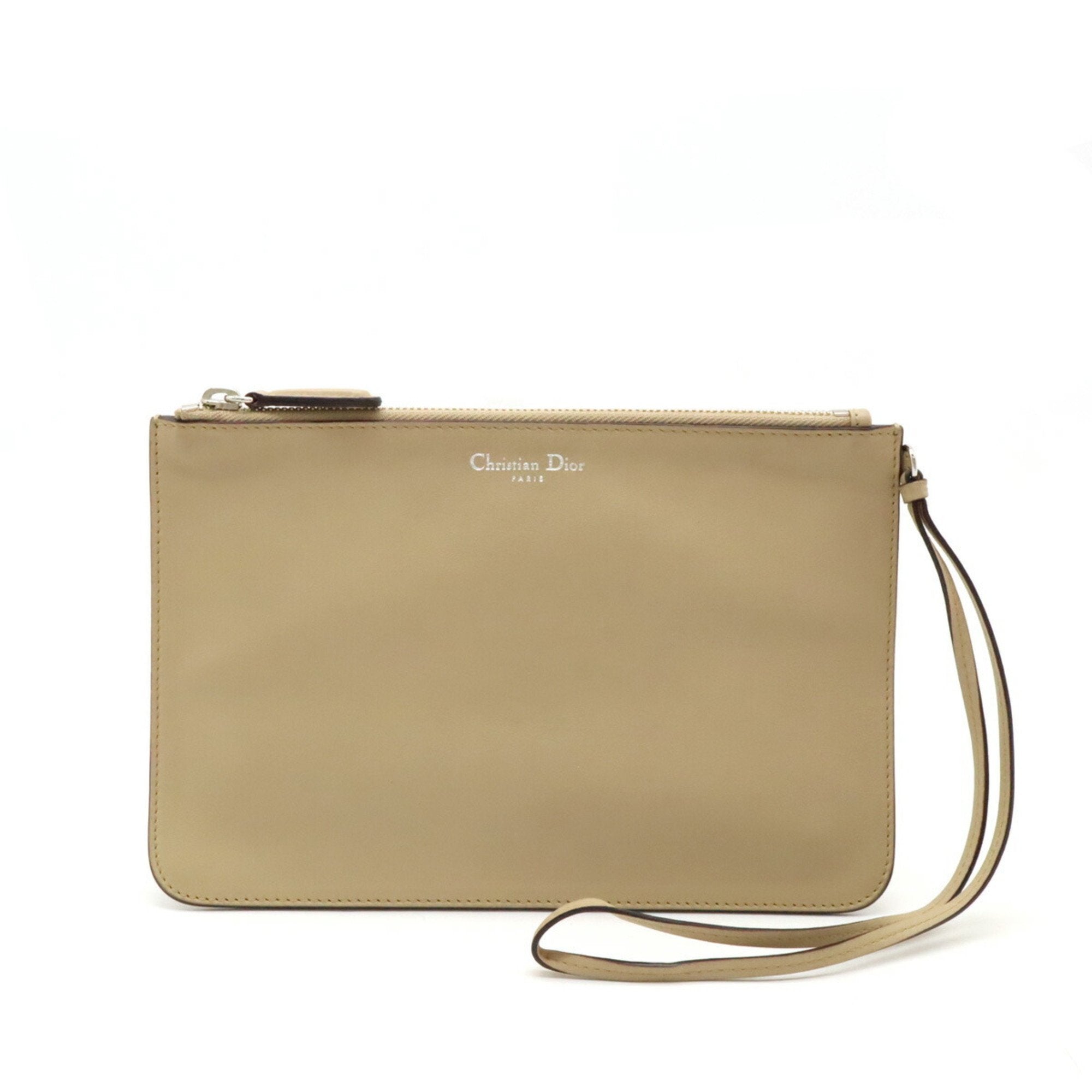 Christian Dior Diorissimo Beige Purple Handbag Pouch Shoulder Bag Tote Bag ()