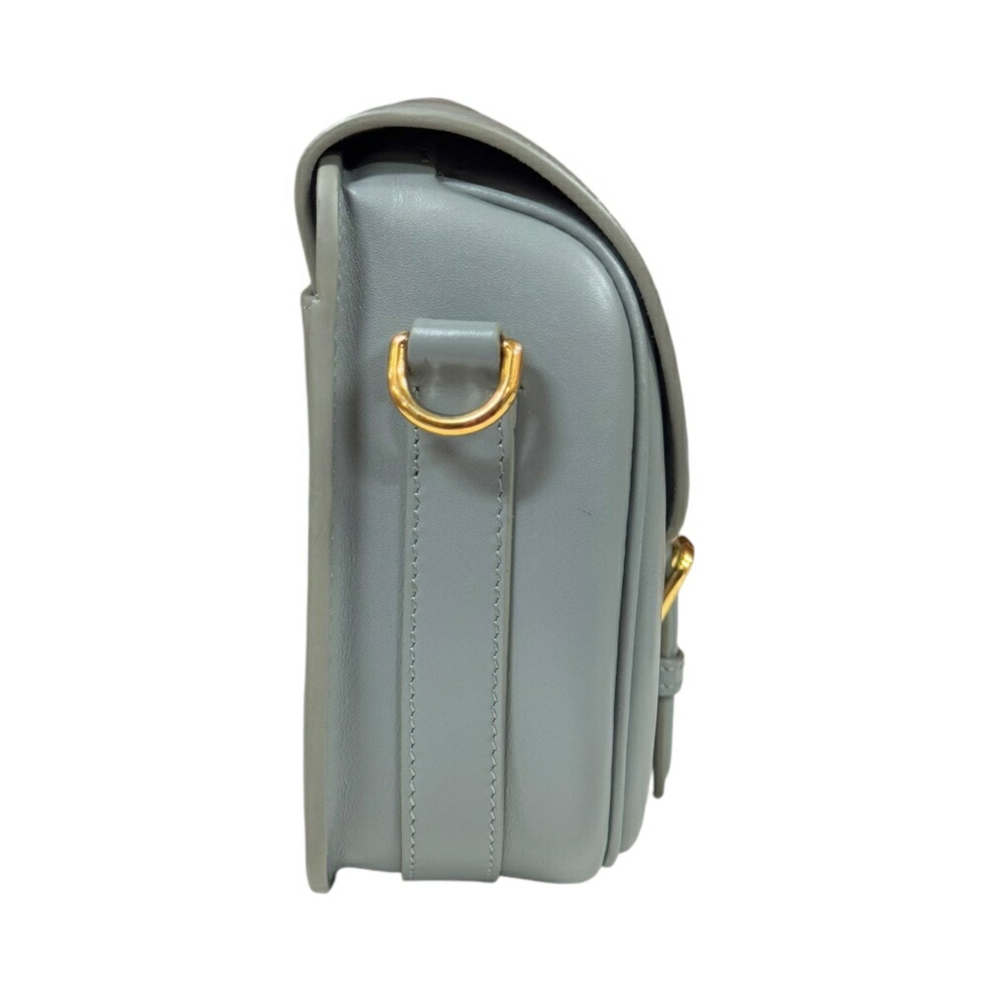 Christian Dior Gray Leather Shoulder Bag ()
