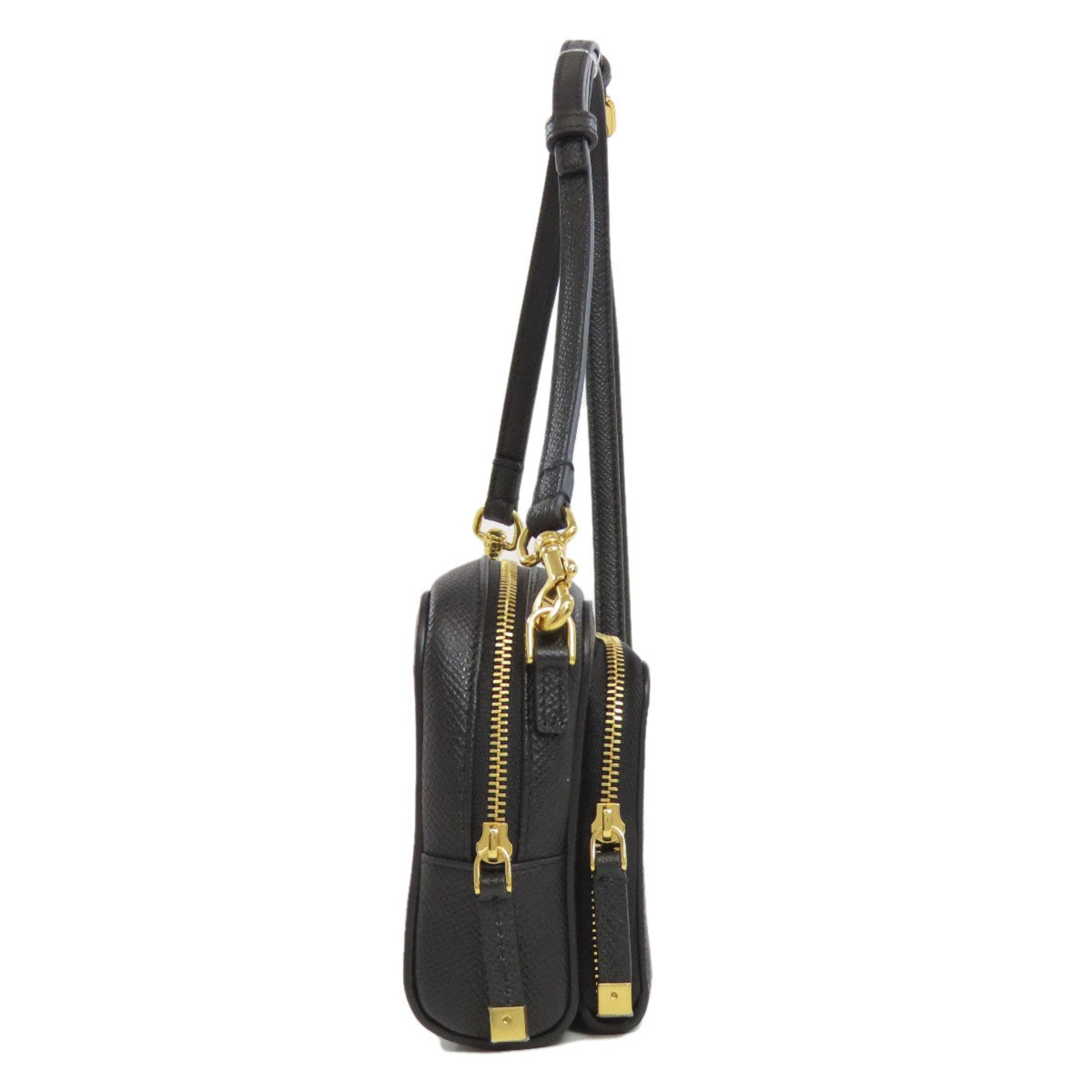 Christian Dior Black Leather Shoulder Bag ()