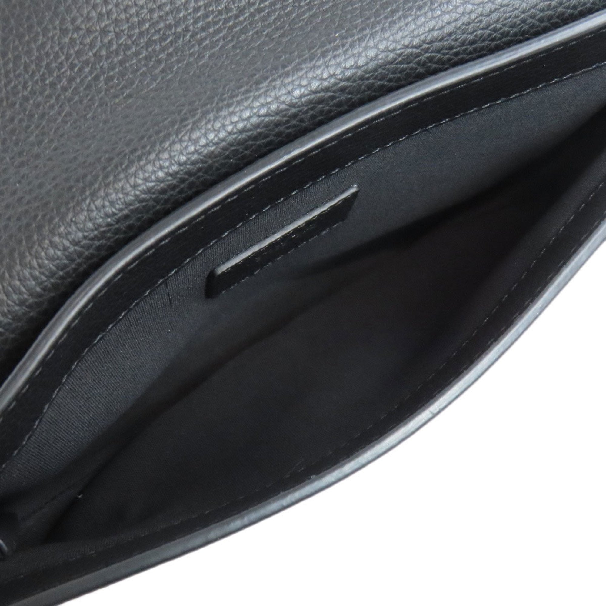 Christian Dior Black Leather Shoulder Bag ()