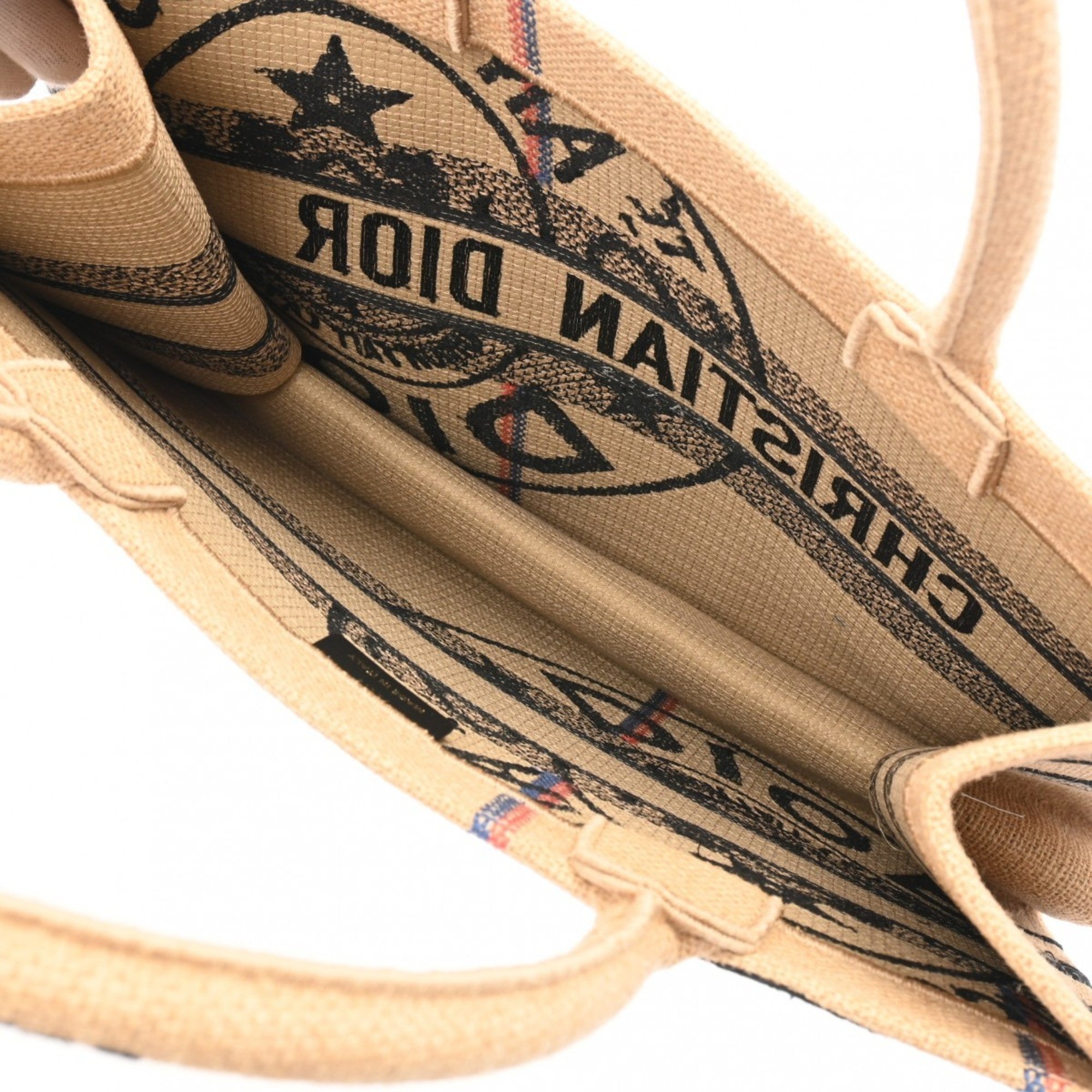 Christian Dior Beige Canvas Handbag ()