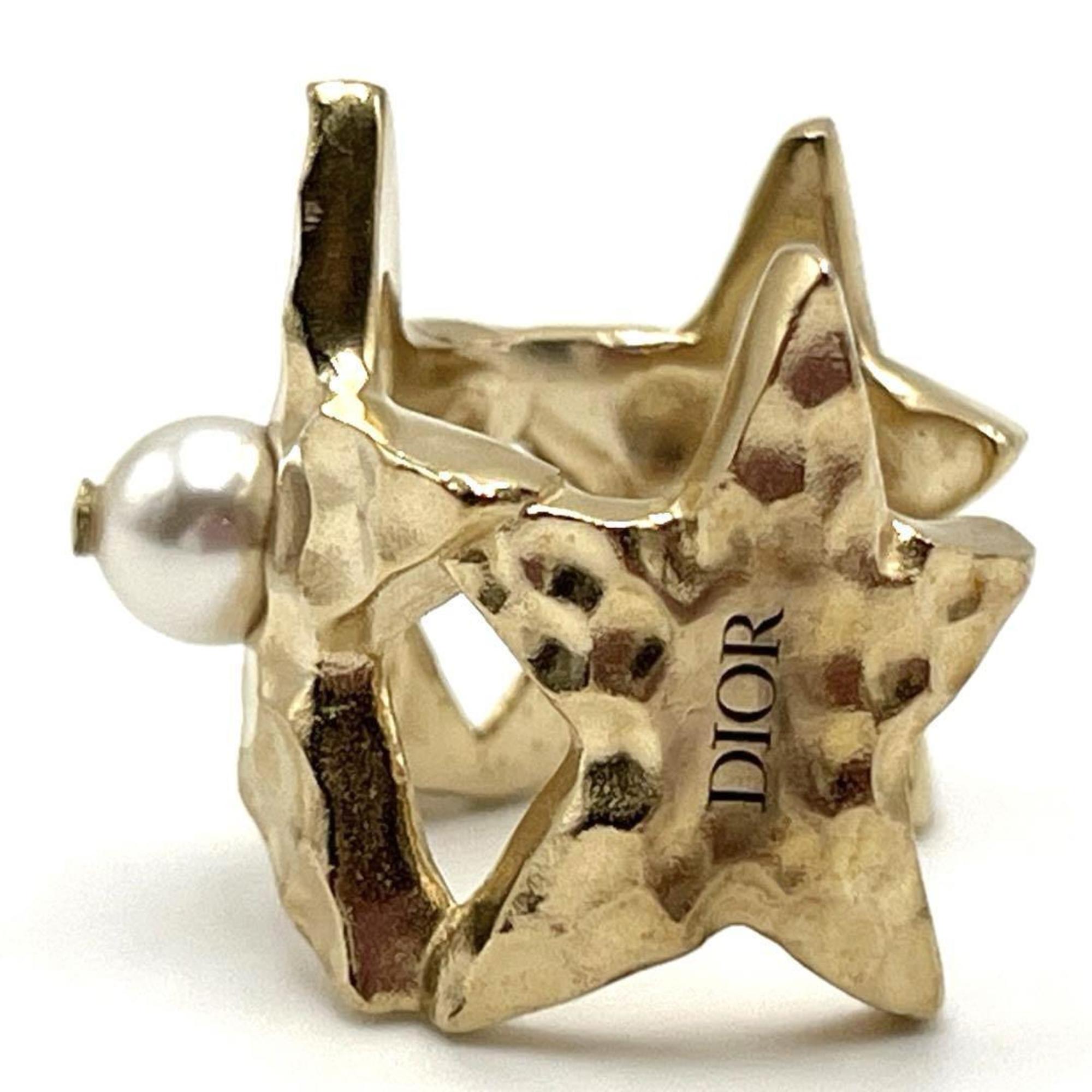 Christian Dior Gold Metal Band Ring ()