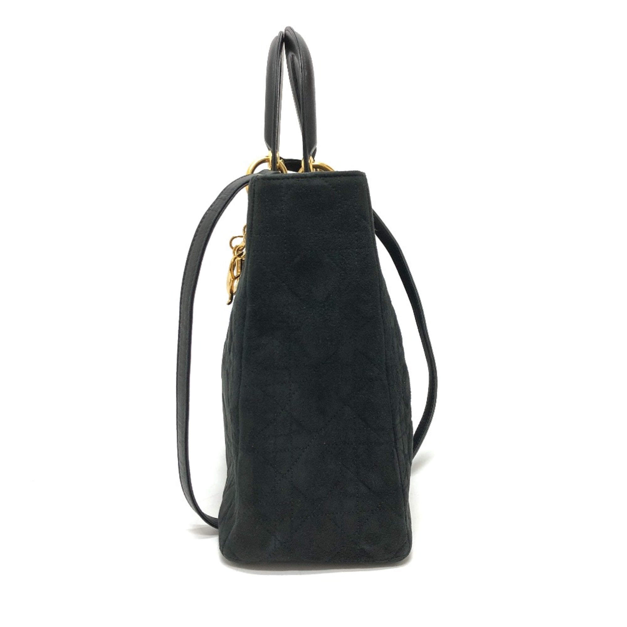 Christian Dior Black Leather Handbag ()