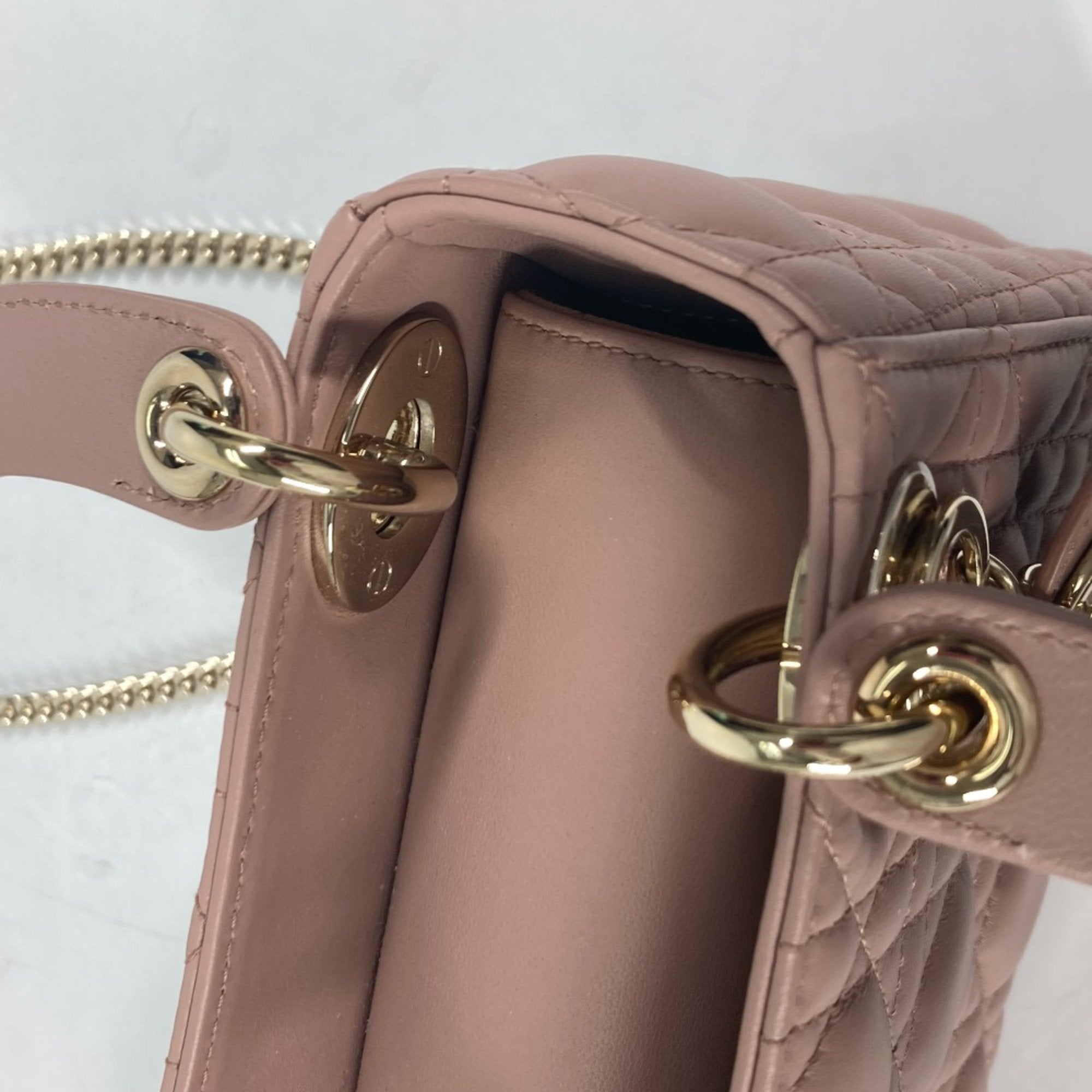 Christian Dior Beige Leather Handbag ()