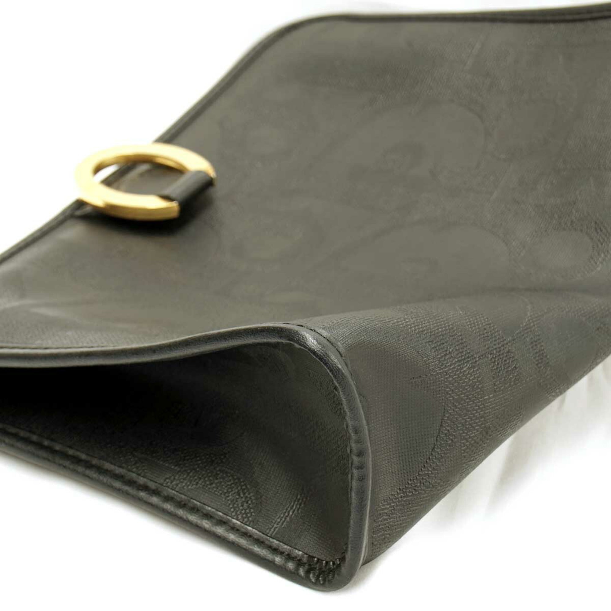 Christian Dior Black Leather Clutch Bag ()