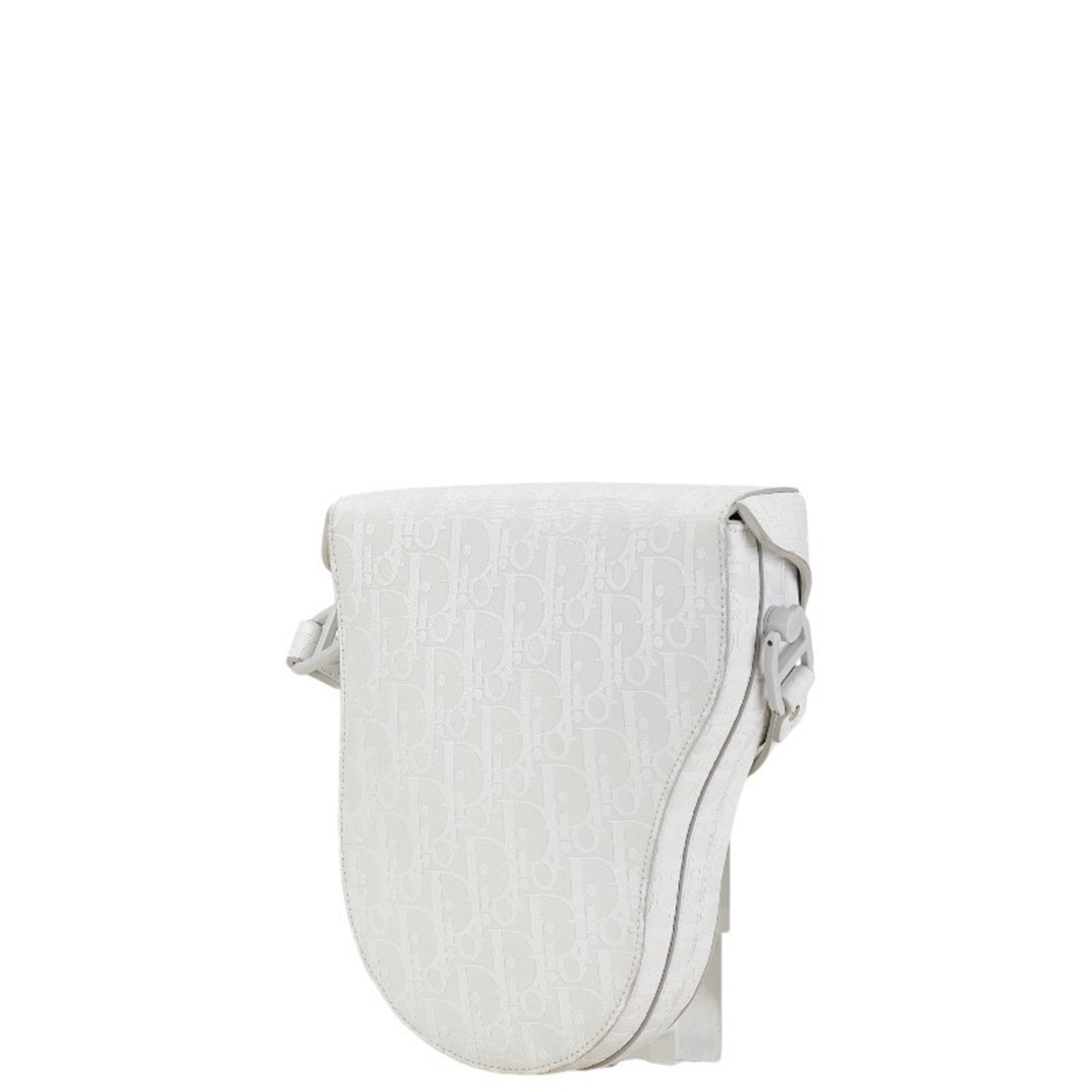 Christian Dior White Leather Shoulder Bag ()