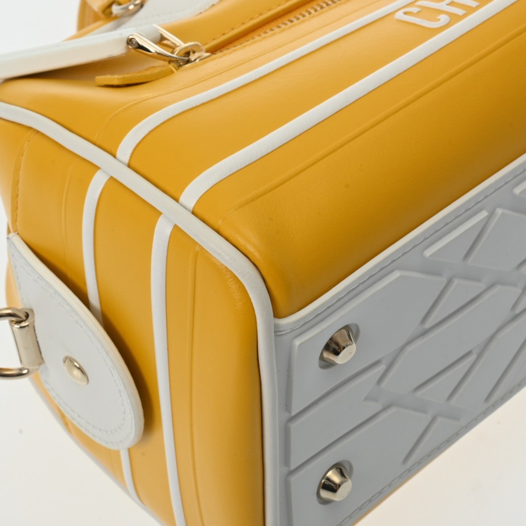 Christian Dior Yellow Leather Handbag ()