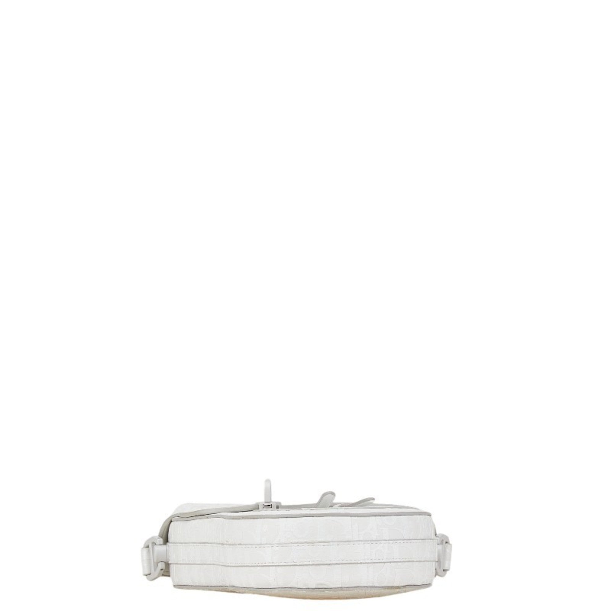 Christian Dior White Leather Shoulder Bag ()