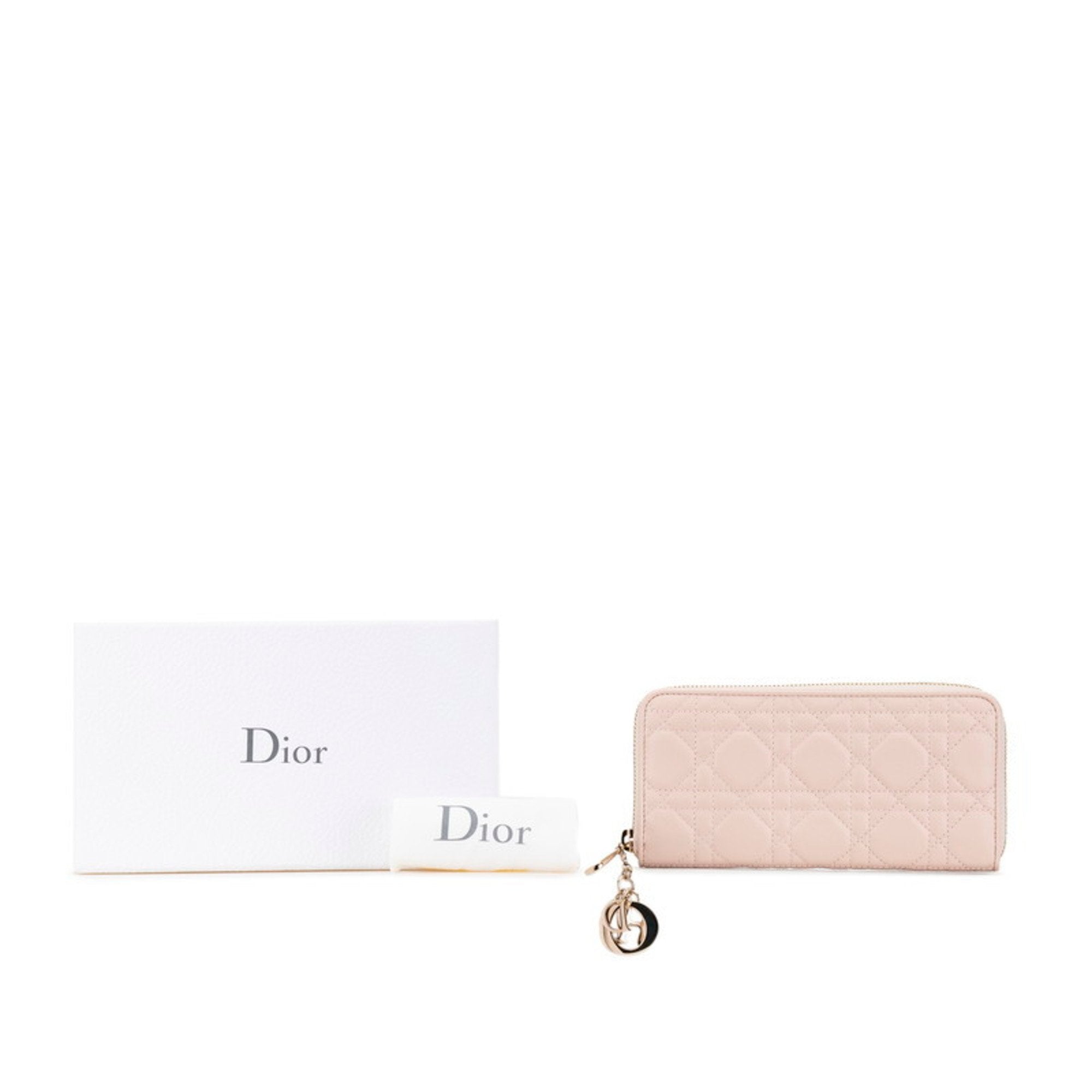 Christian Dior Pink Leather Coin Purse/Coin Case ()