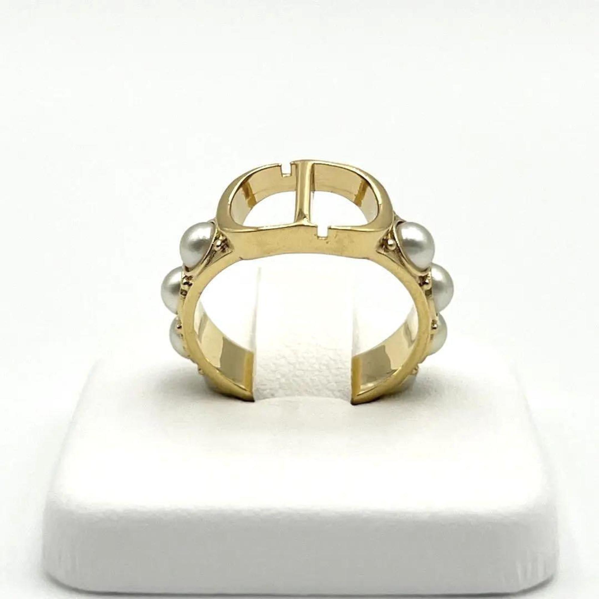 Christian Dior Gold Metal Band Ring ()