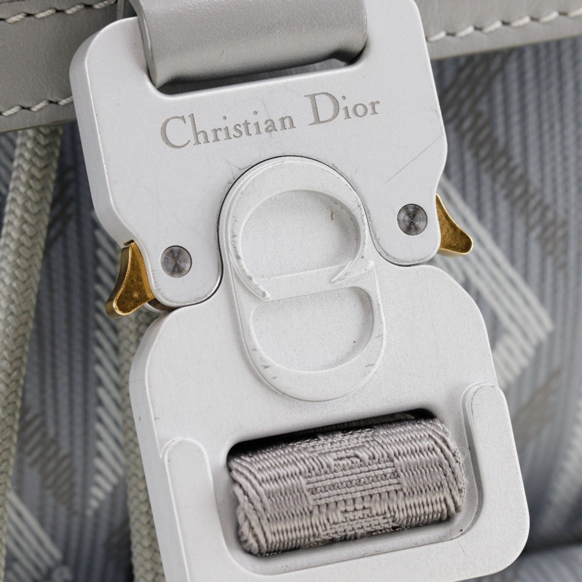 Christian Dior Gray Pvc Backpack ()