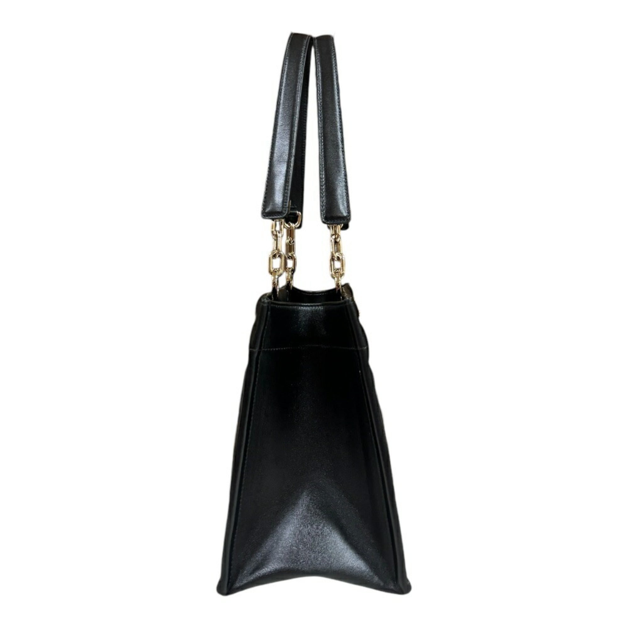 Christian Dior Black Leather Tote Bag ()