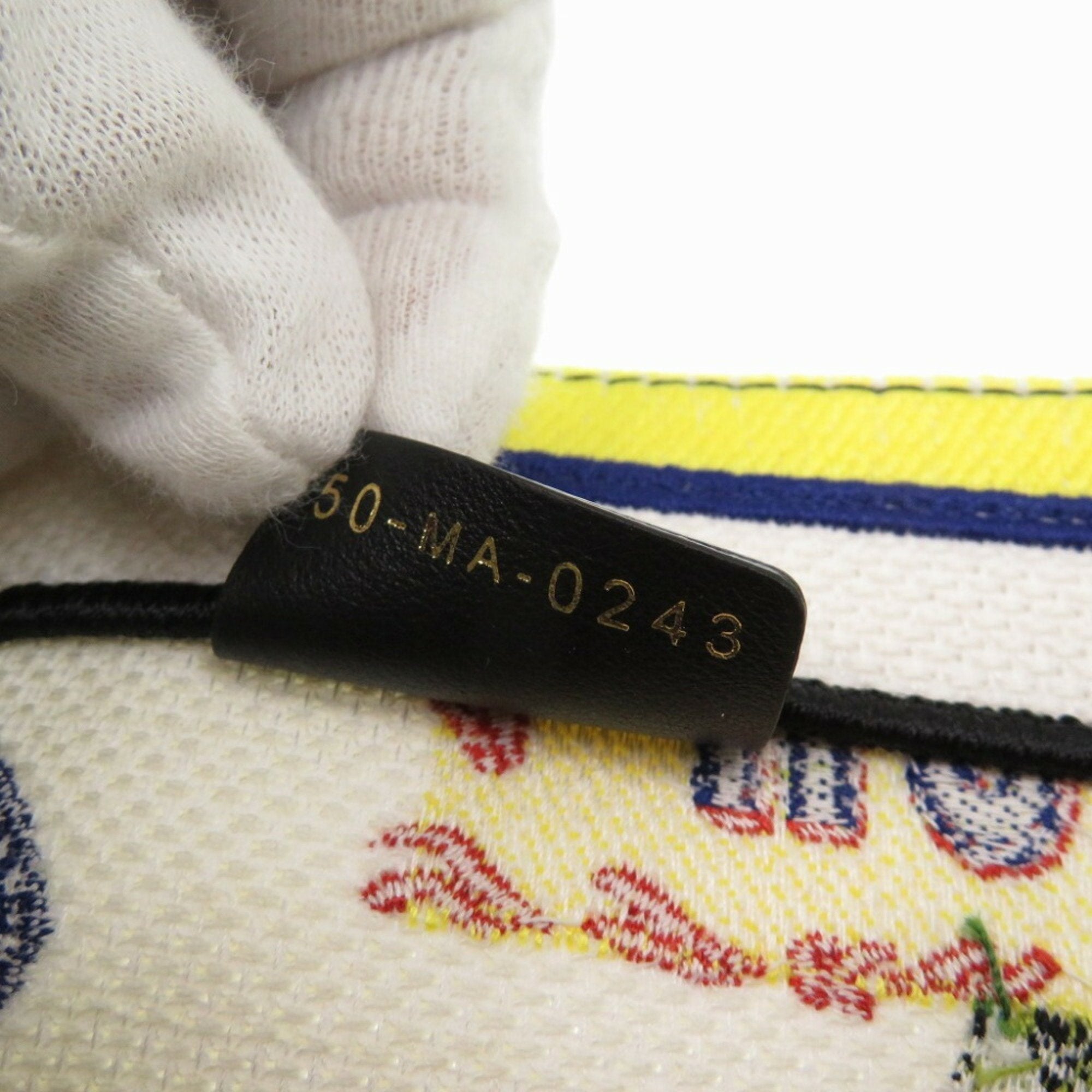 Christian Dior White Canvas Tote Bag ()