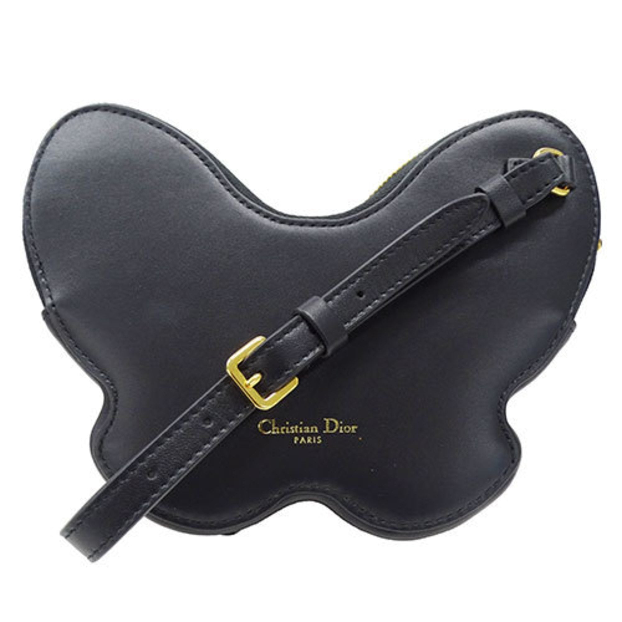 Christian Dior Black Leather Clutch Bag ()
