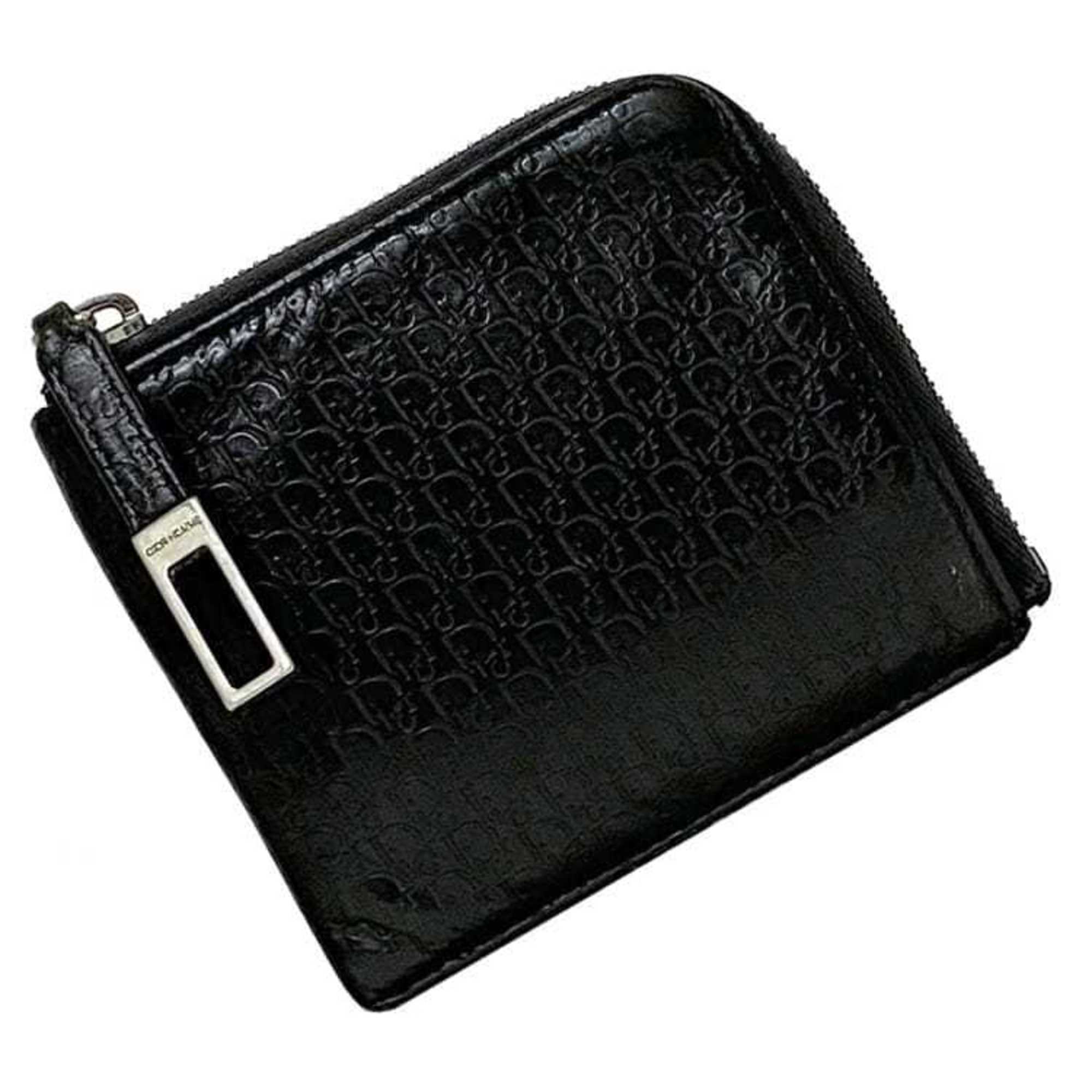 Christian Dior Black Patent Leather Wallet (Bi-Fold) ()