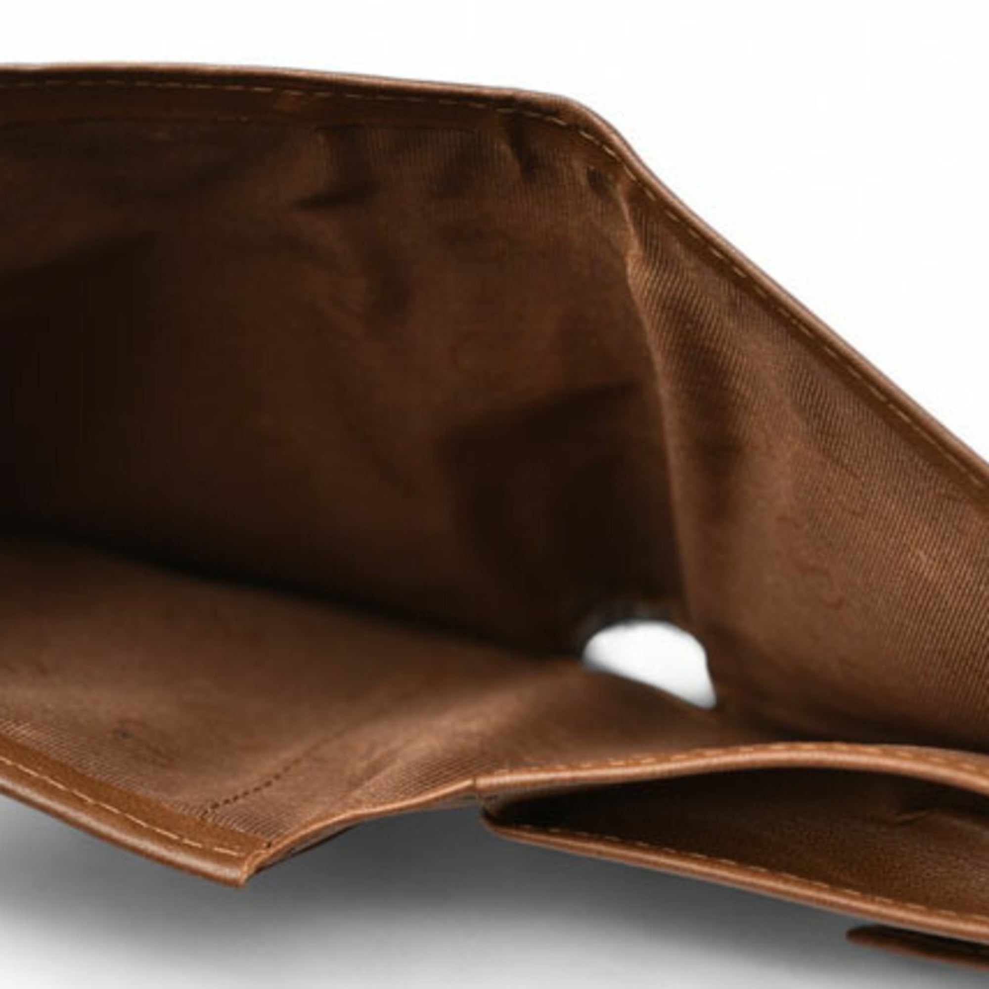 Christian Dior Black Brown Leather Wallet (Bi-Fold) ()
