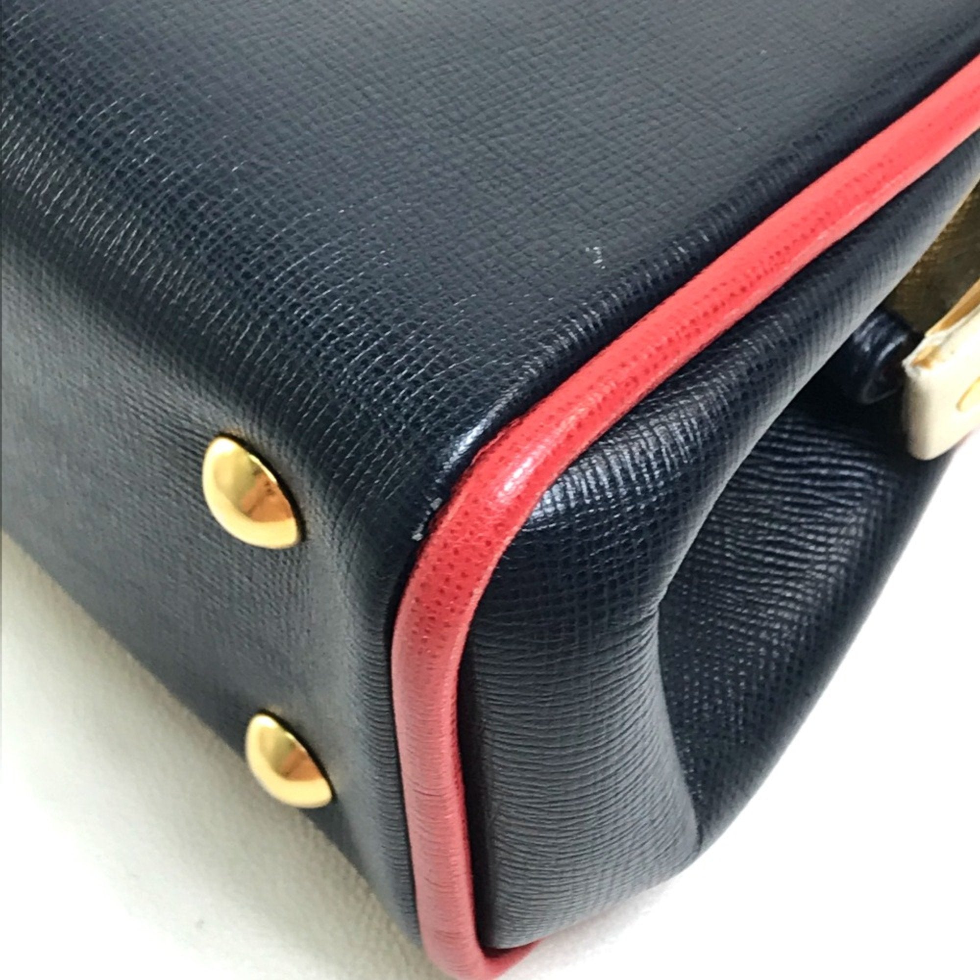 Christian Dior Navy Leather Handbag ()