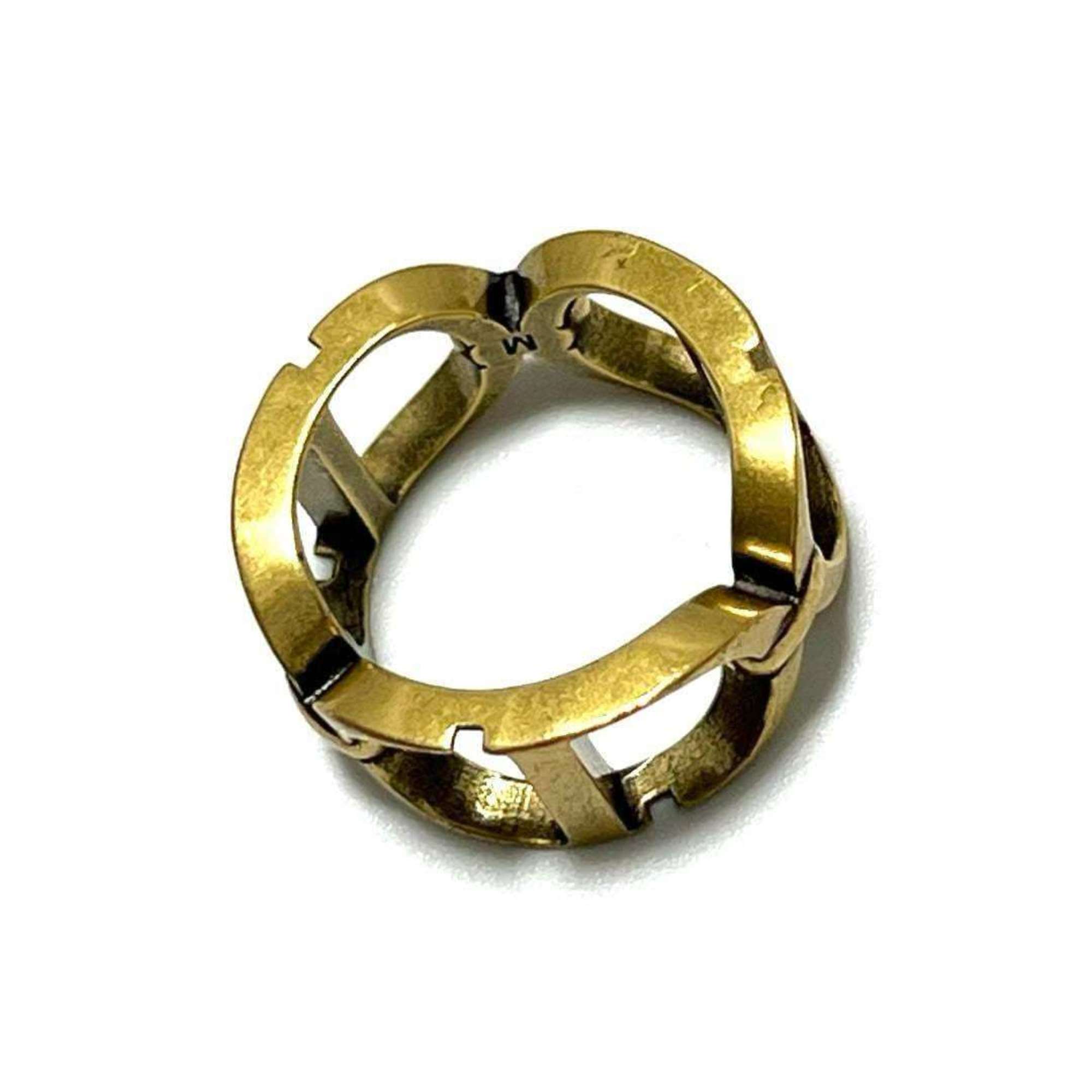 Christian Dior Gold Metal Band Ring ()