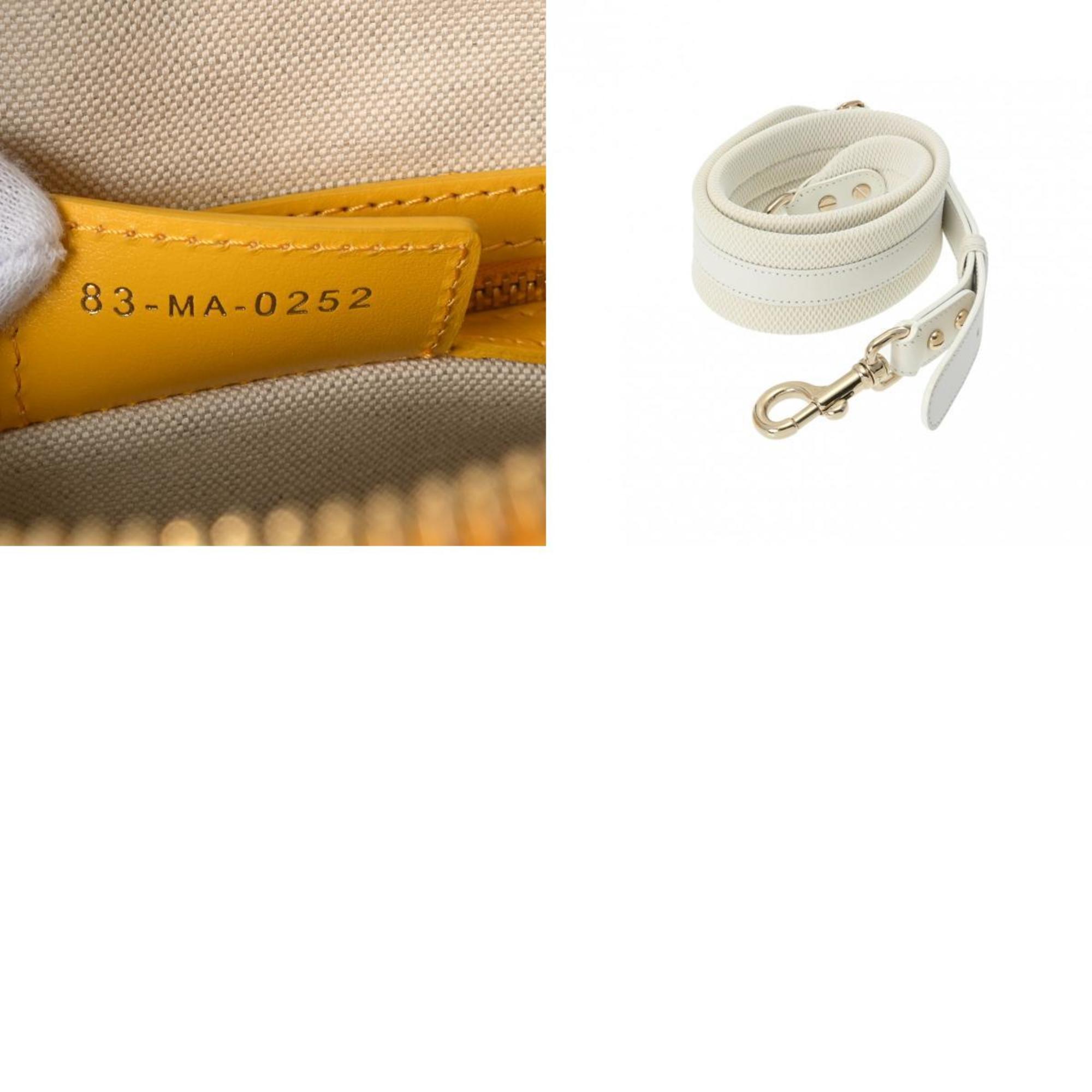 Christian Dior Yellow Leather Handbag ()