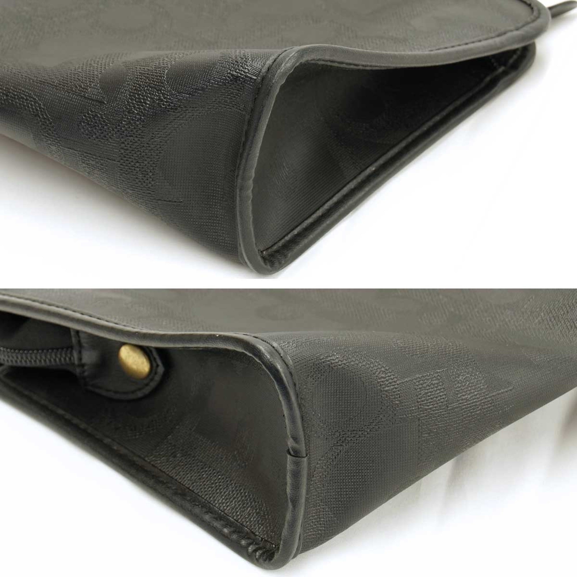 Christian Dior Black Leather Clutch Bag ()