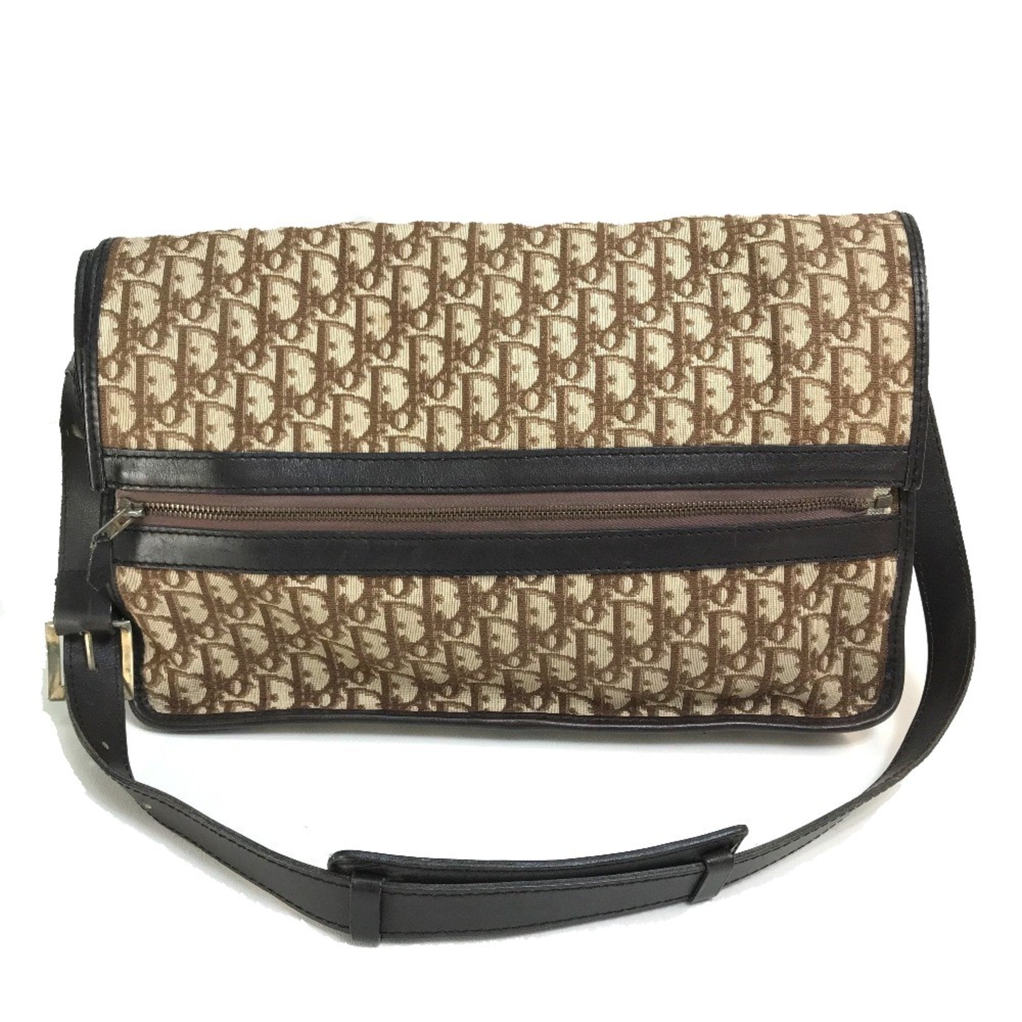 Christian Dior Beige Leather Shoulder Bag ()