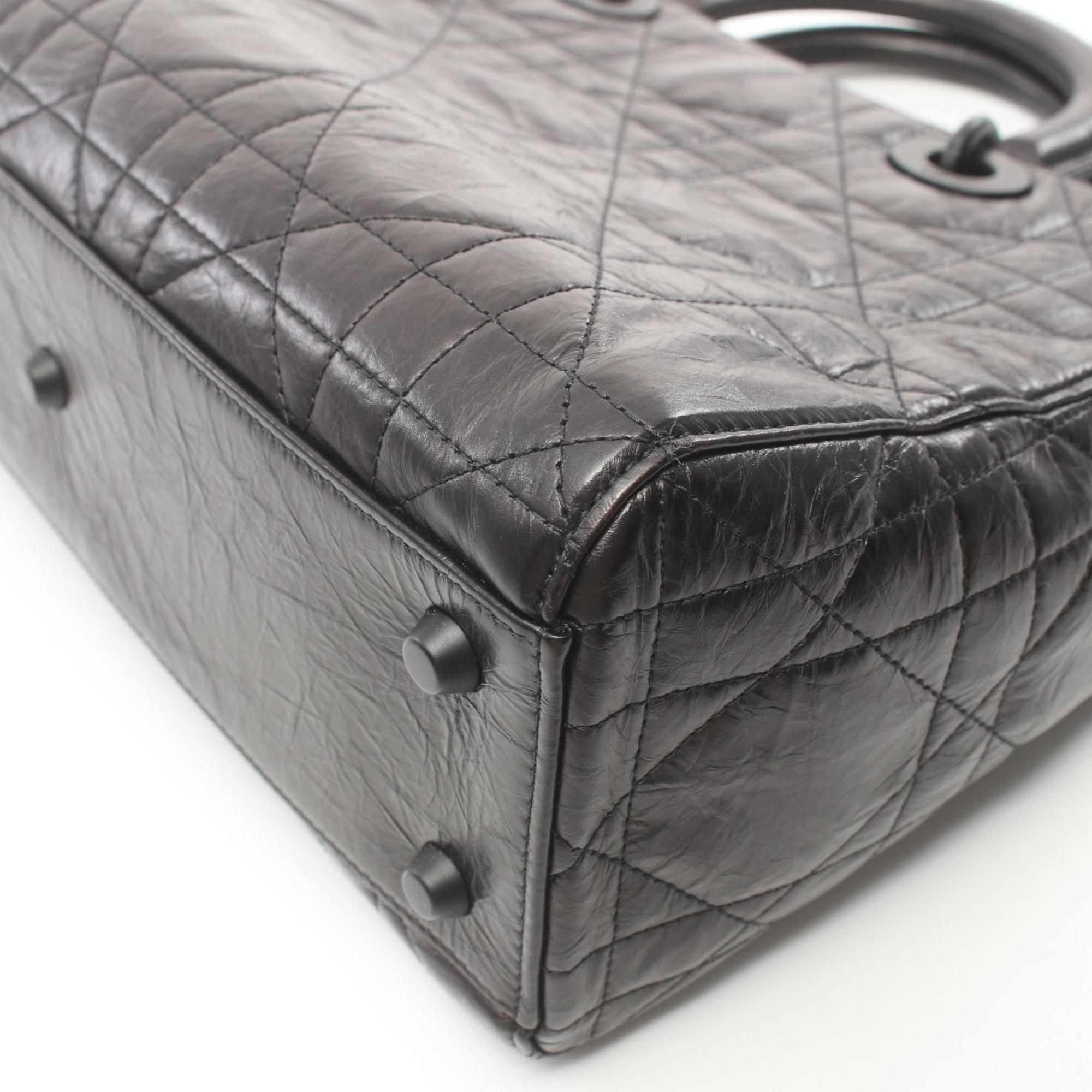 Christian Dior Black Leather Handbag ()