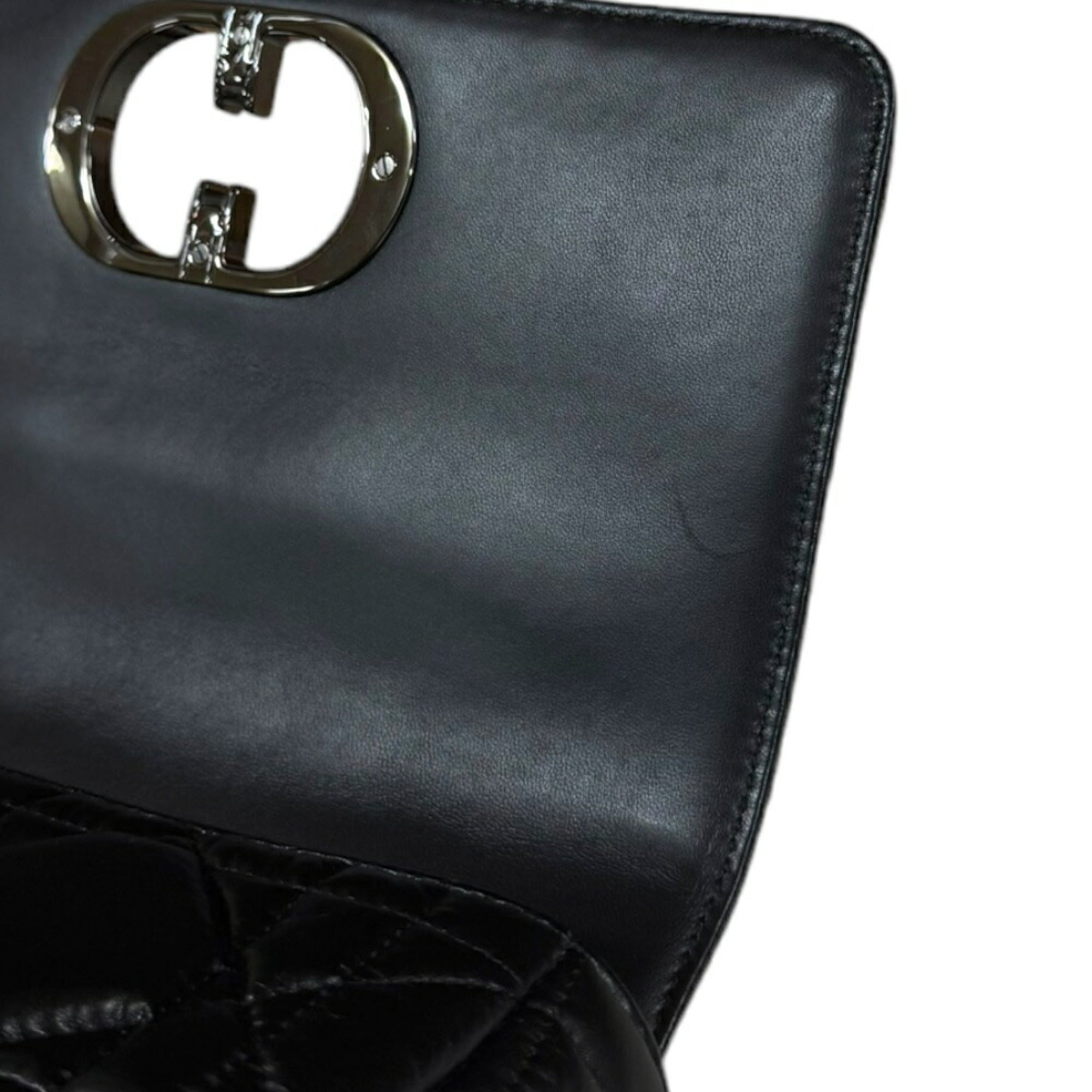 Christian Dior Black Leather Shoulder Bag ()