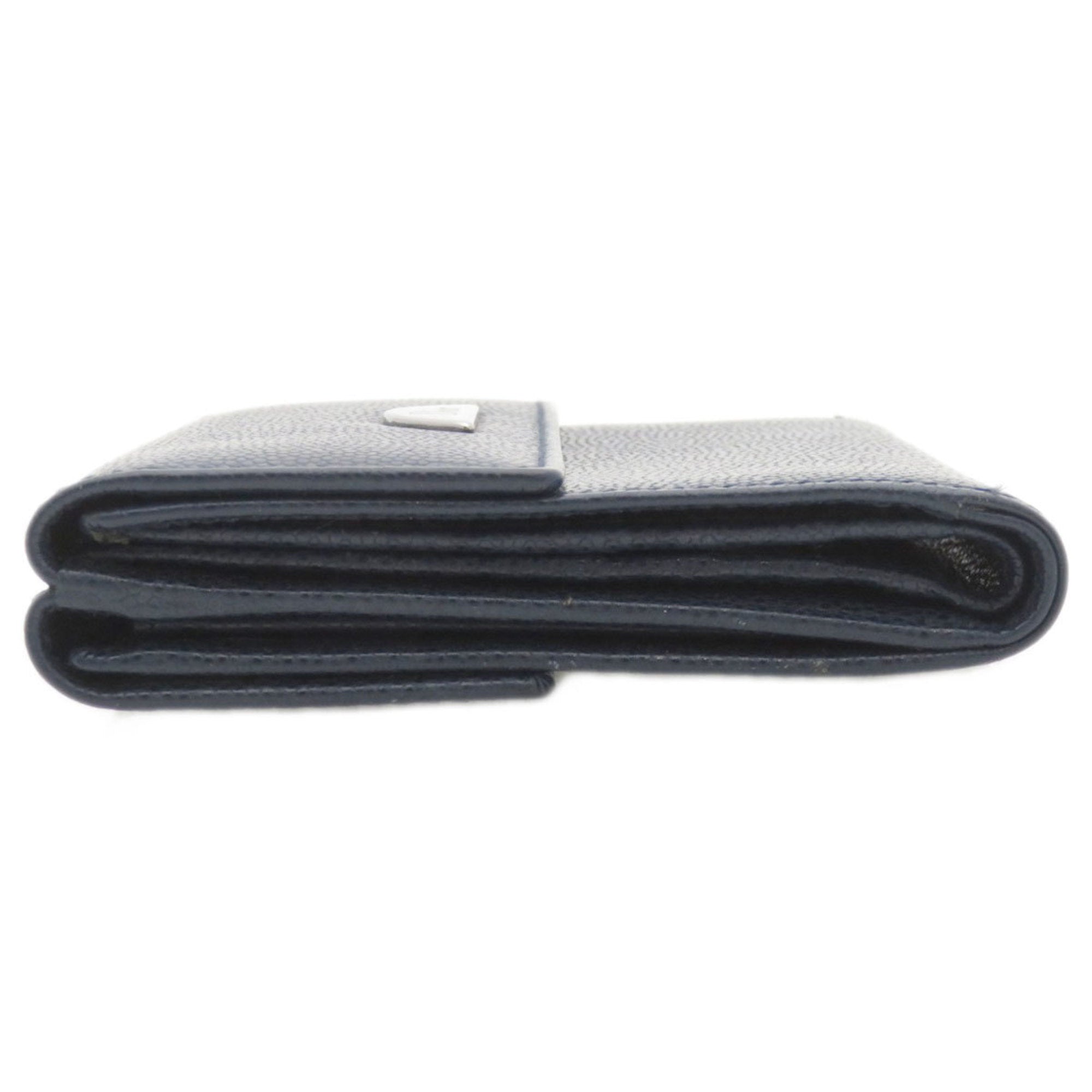Christian Dior Navy Leather Wallet (Bi-Fold) ()