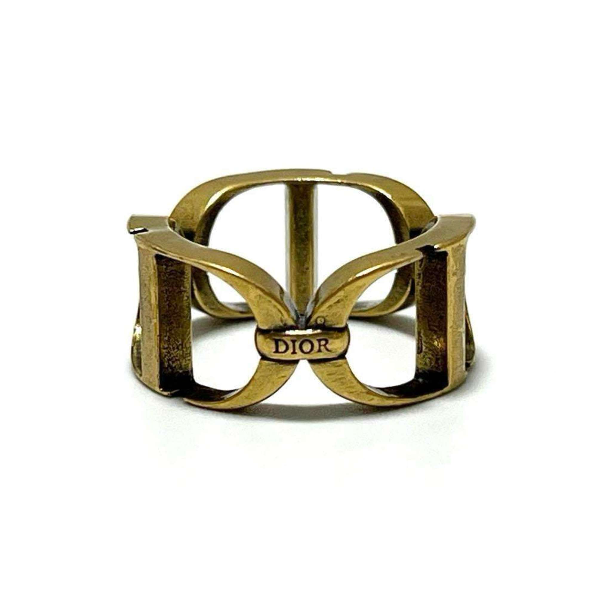 Christian Dior Gold Metal Band Ring ()