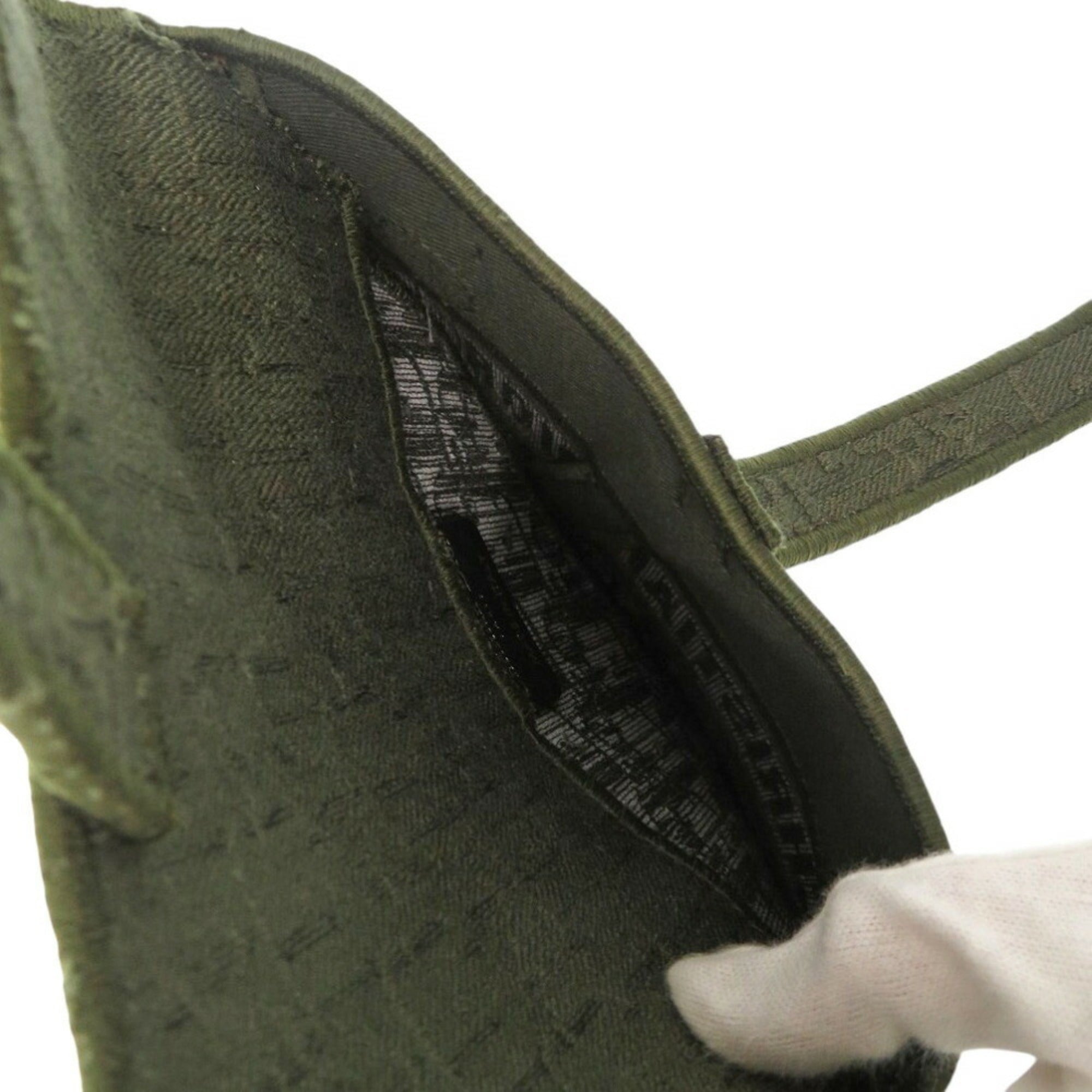 Christian Dior Khaki Canvas Fanny Pack Saddle Bag ()