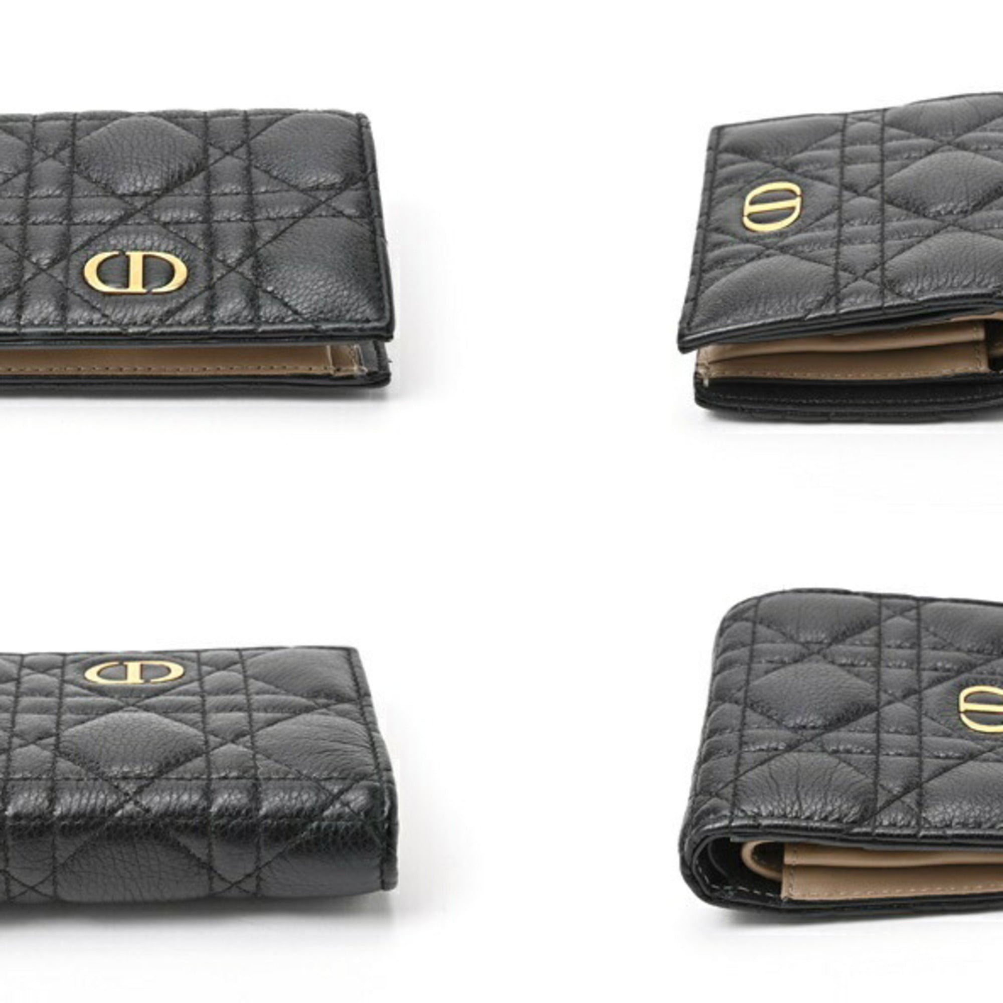 Christian Dior Black Leather Wallet (Bi-Fold) ()