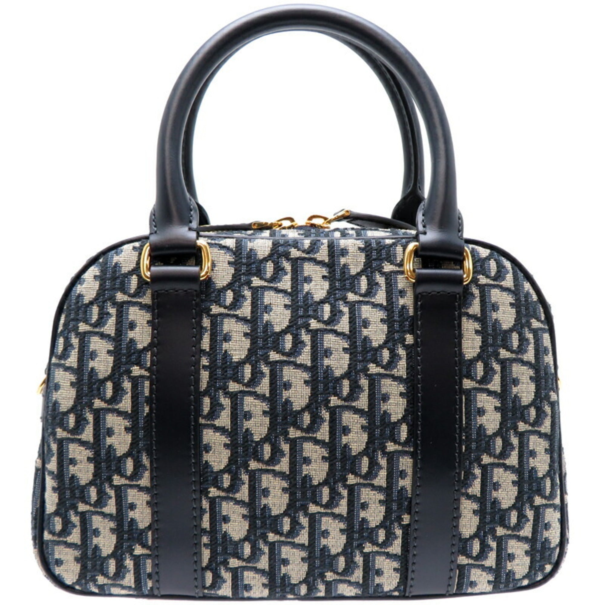 Christian Dior Navy Leather Handbag ()