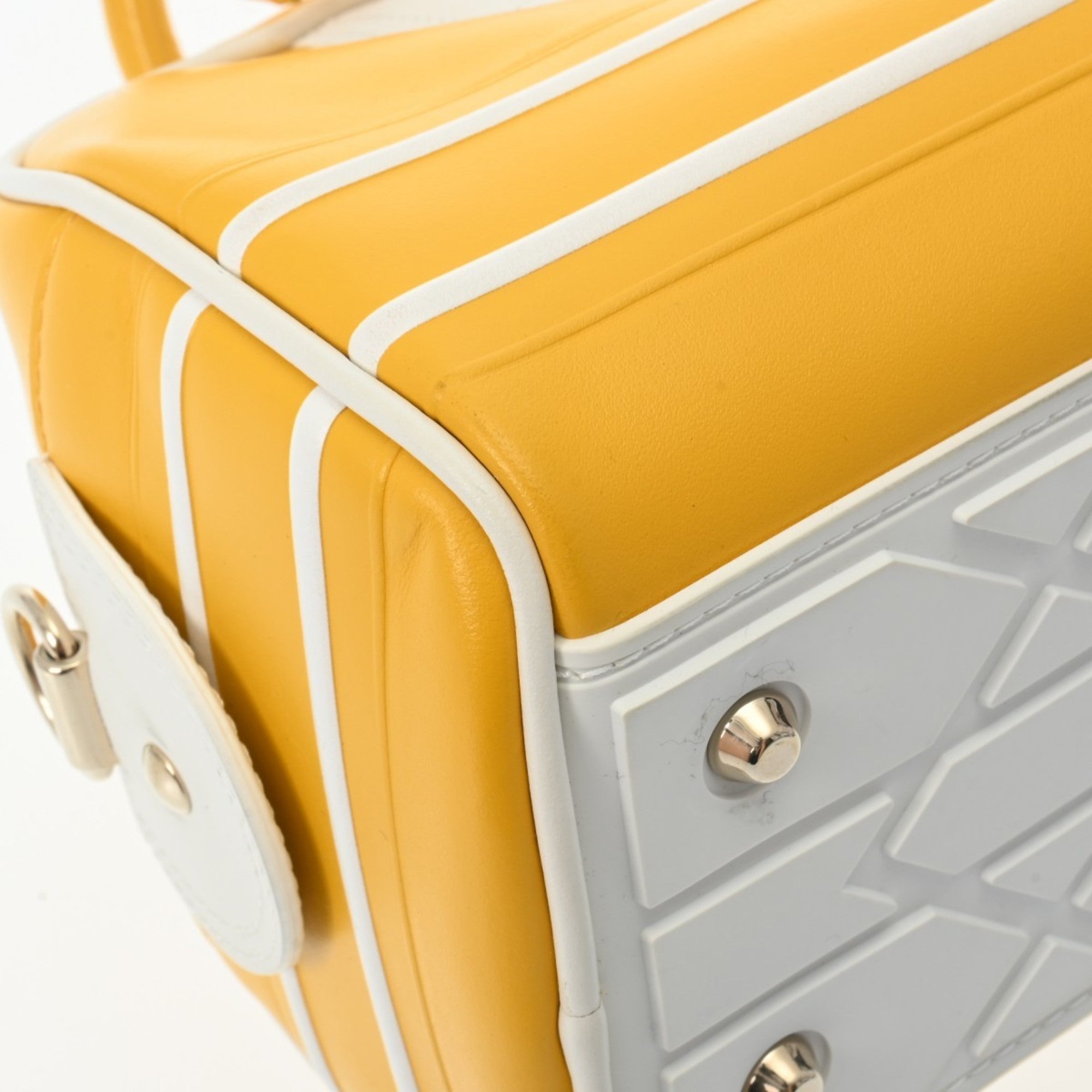 Christian Dior Yellow Leather Handbag ()