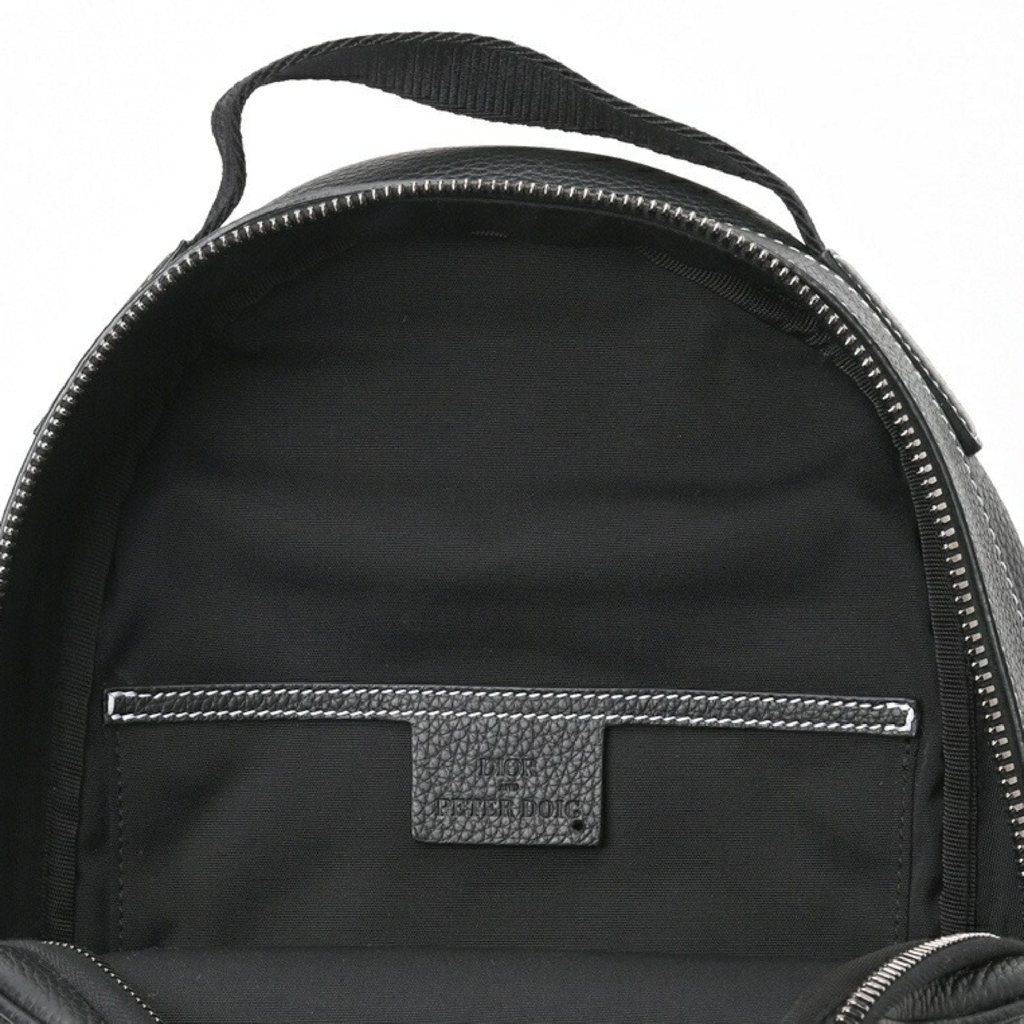 Christian Dior Black Leather Shoulder Bag Sling Bag ()