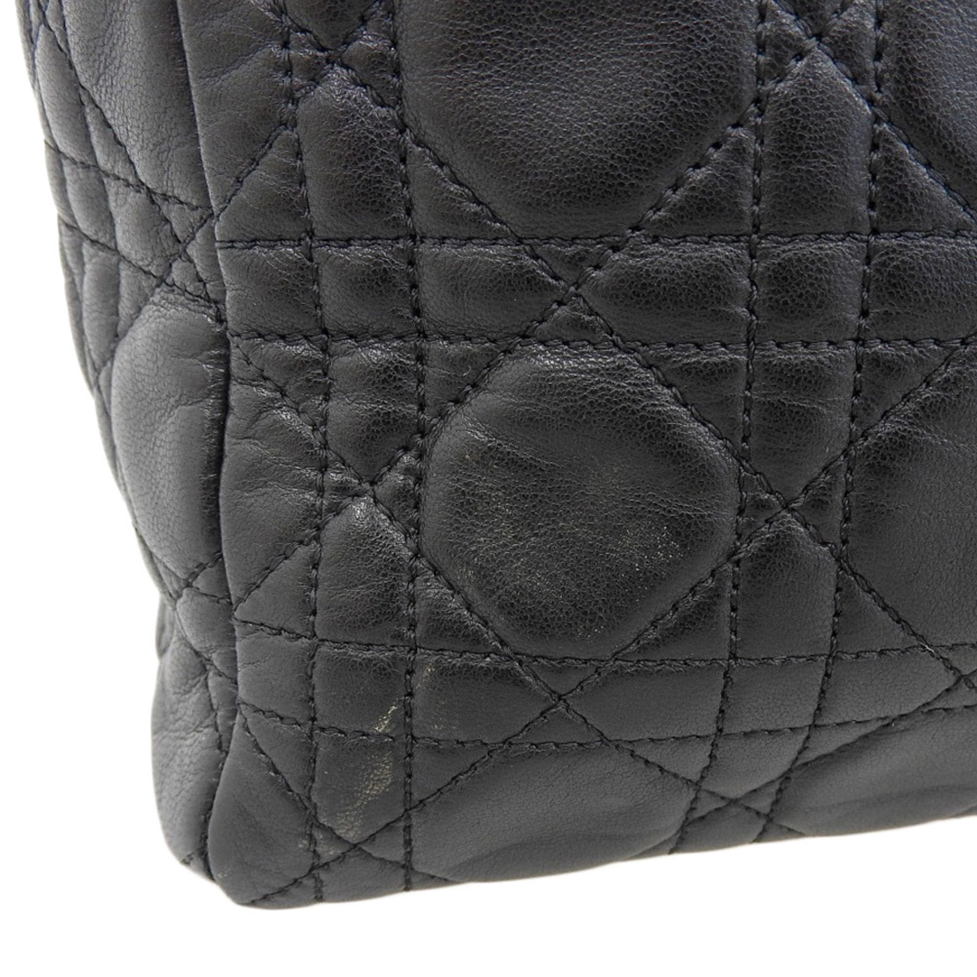 Christian Dior Black Leather Handbag ()