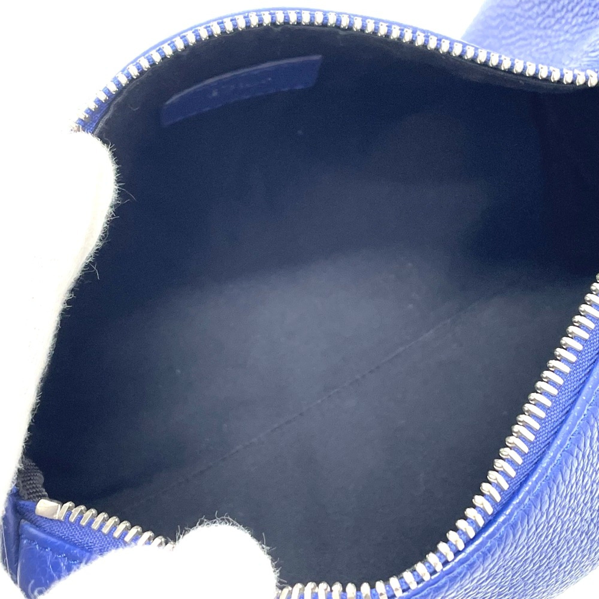 Christian Dior Blue Leather Shoulder Bag ()