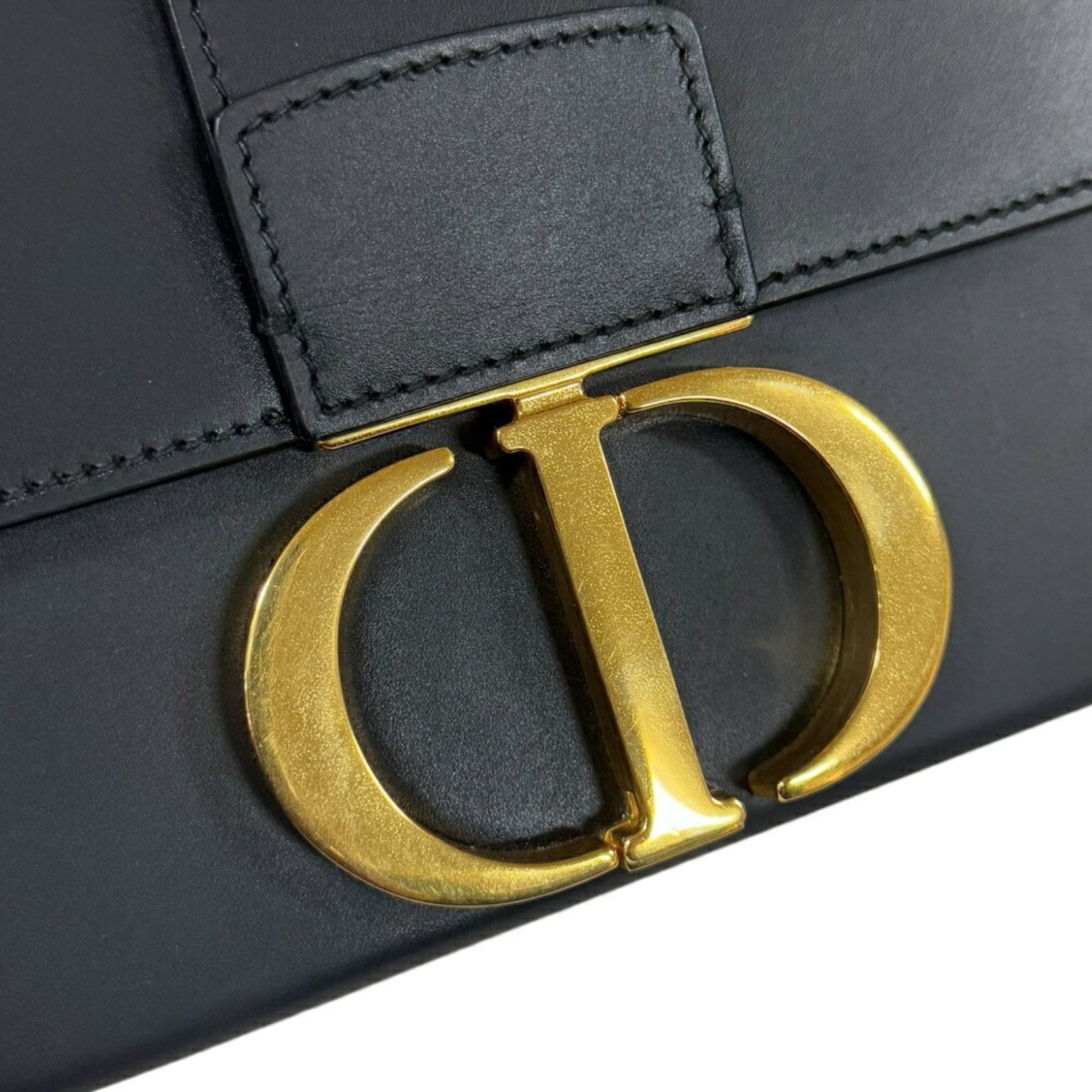 Christian Dior Black Leather Shoulder Bag ()