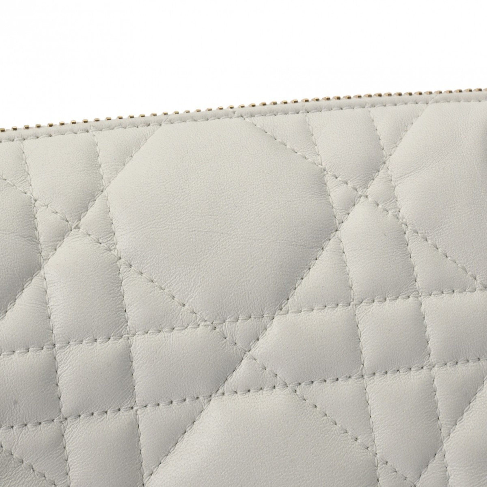 Christian Dior Black White Leather Shoulder Bag ()