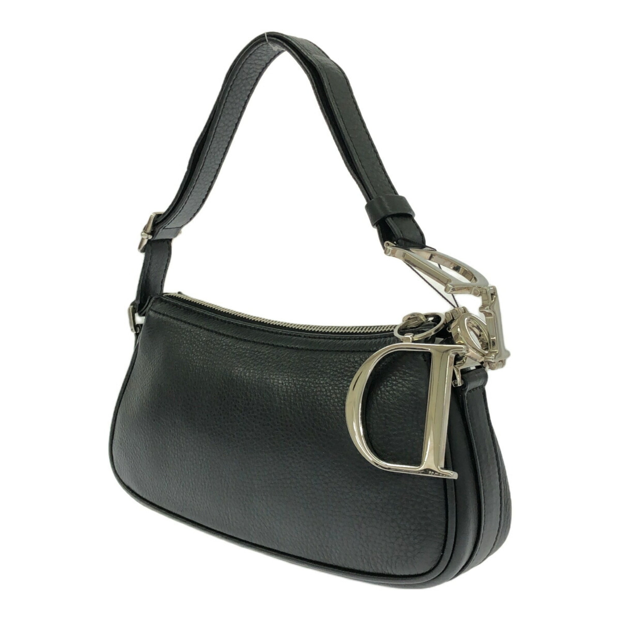 Christian Dior Black Leather Handbag ()