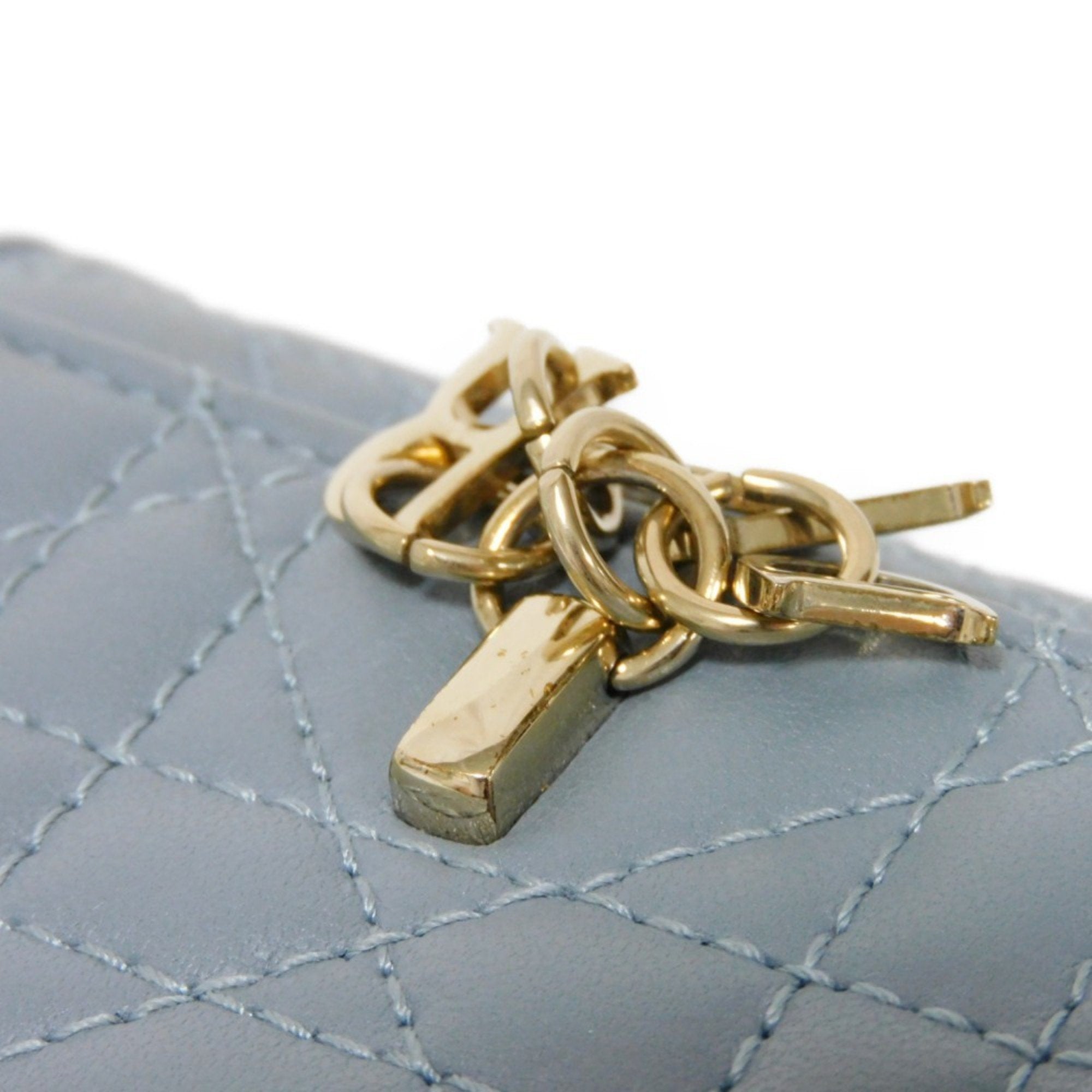 Christian Dior Gray Leather Wallet (Bi-Fold) ()