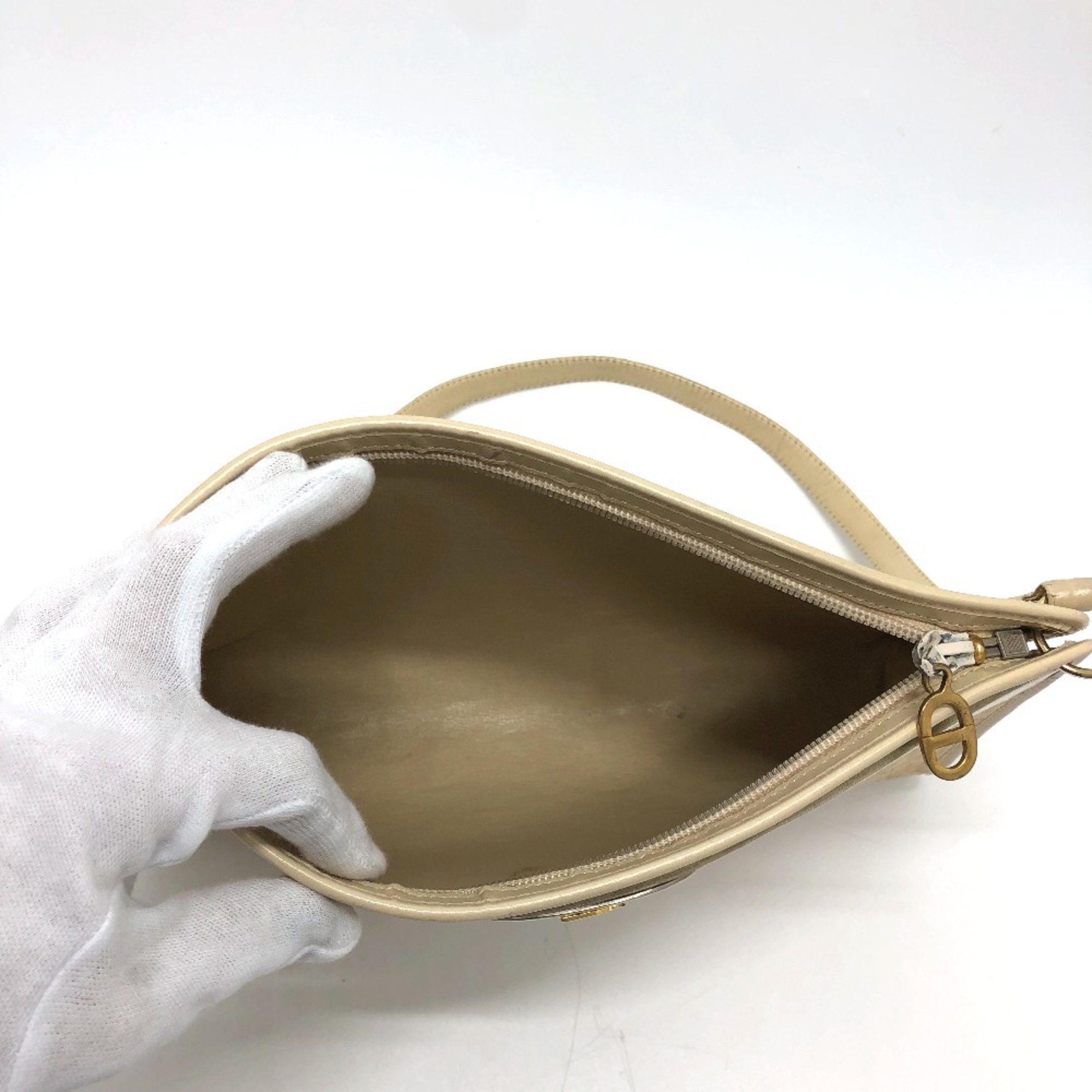 Christian Dior Beige Cloth Shoulder Bag ()