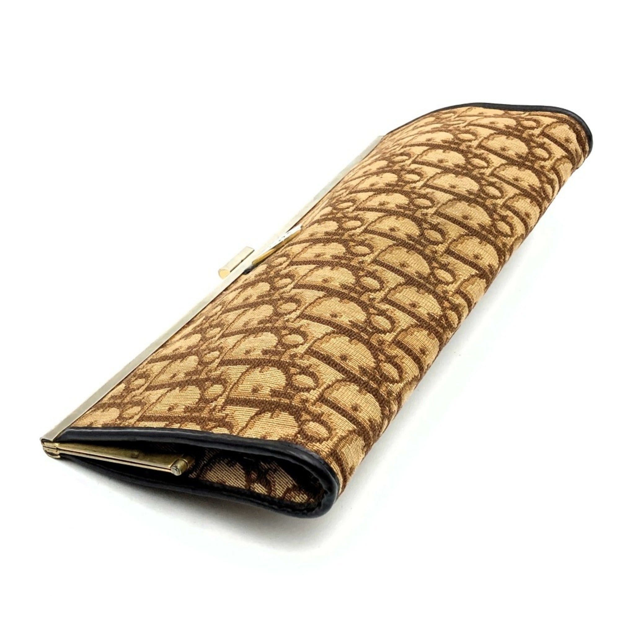 Christian Dior Brown Canvas Clutch Bag ()