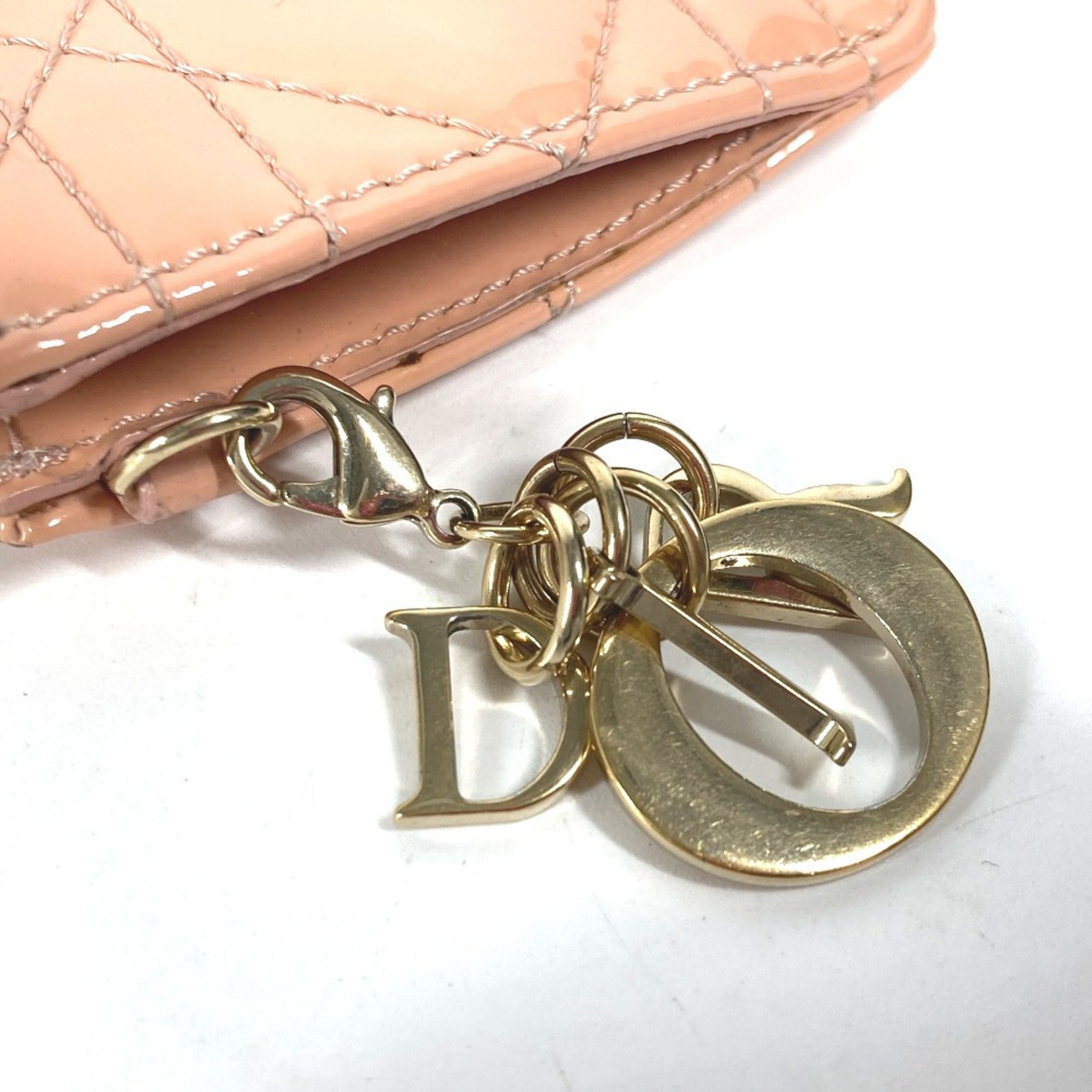 Christian Dior Pink Leather Coin Purse/Coin Case ()
