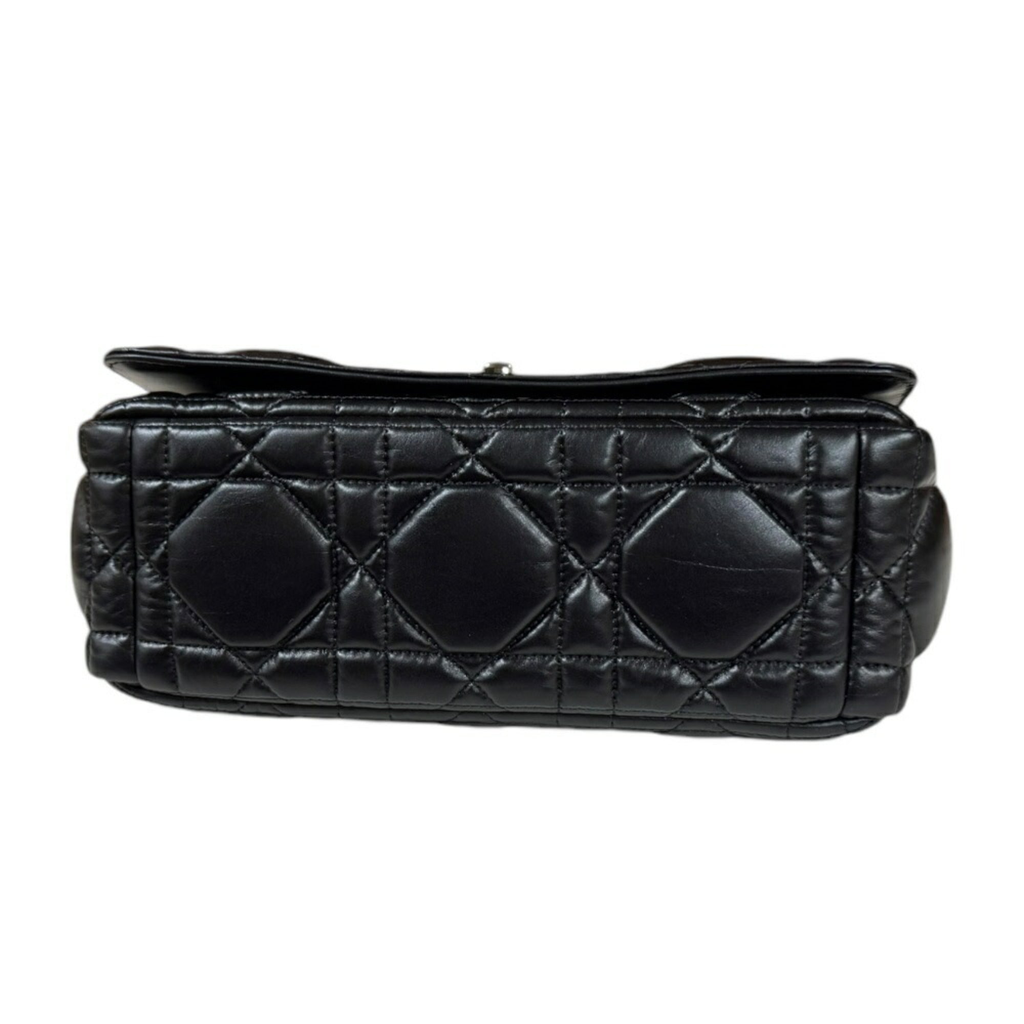 Christian Dior Black Leather Shoulder Bag ()