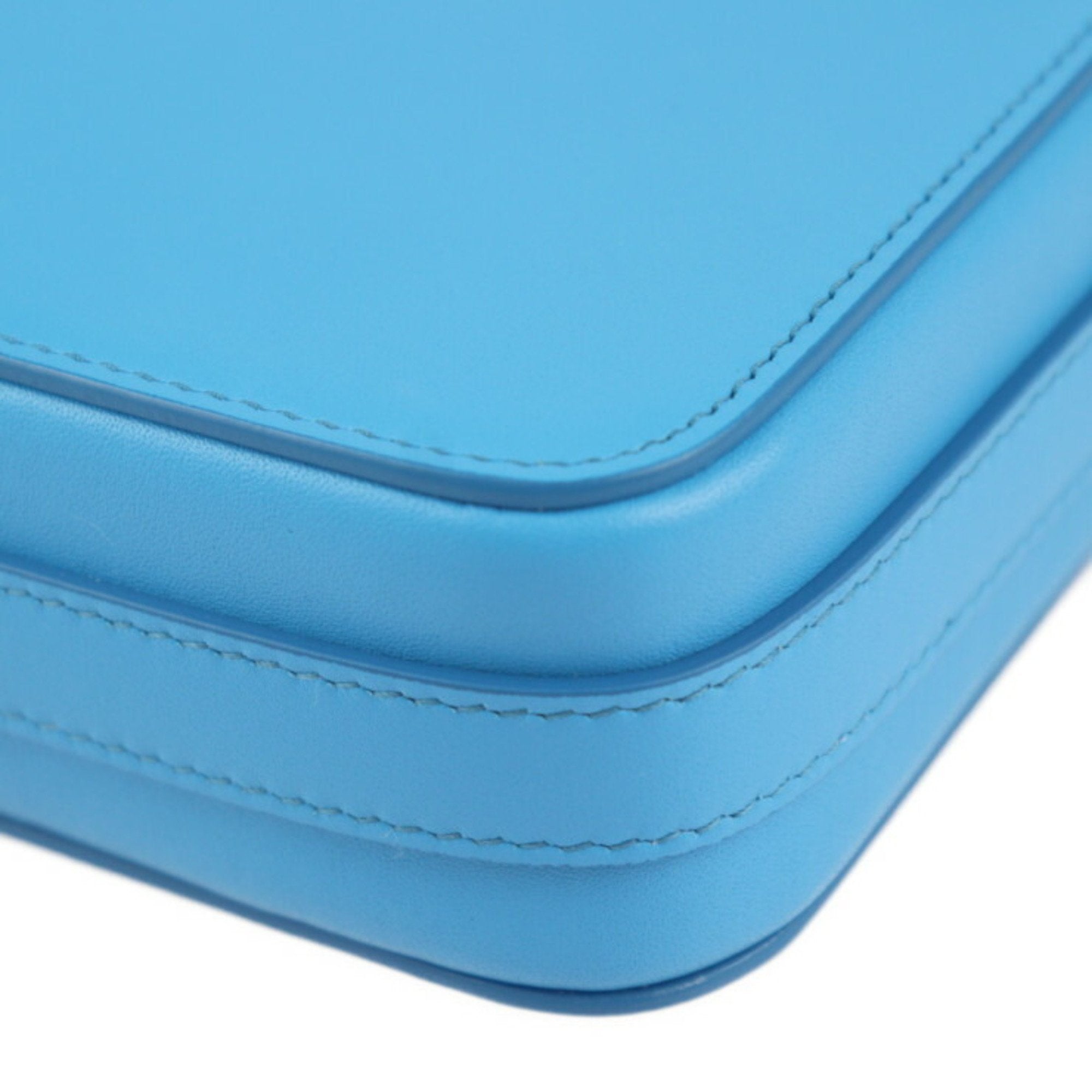 Christian Dior Blue Leather Pochette Shoulder Bag ()