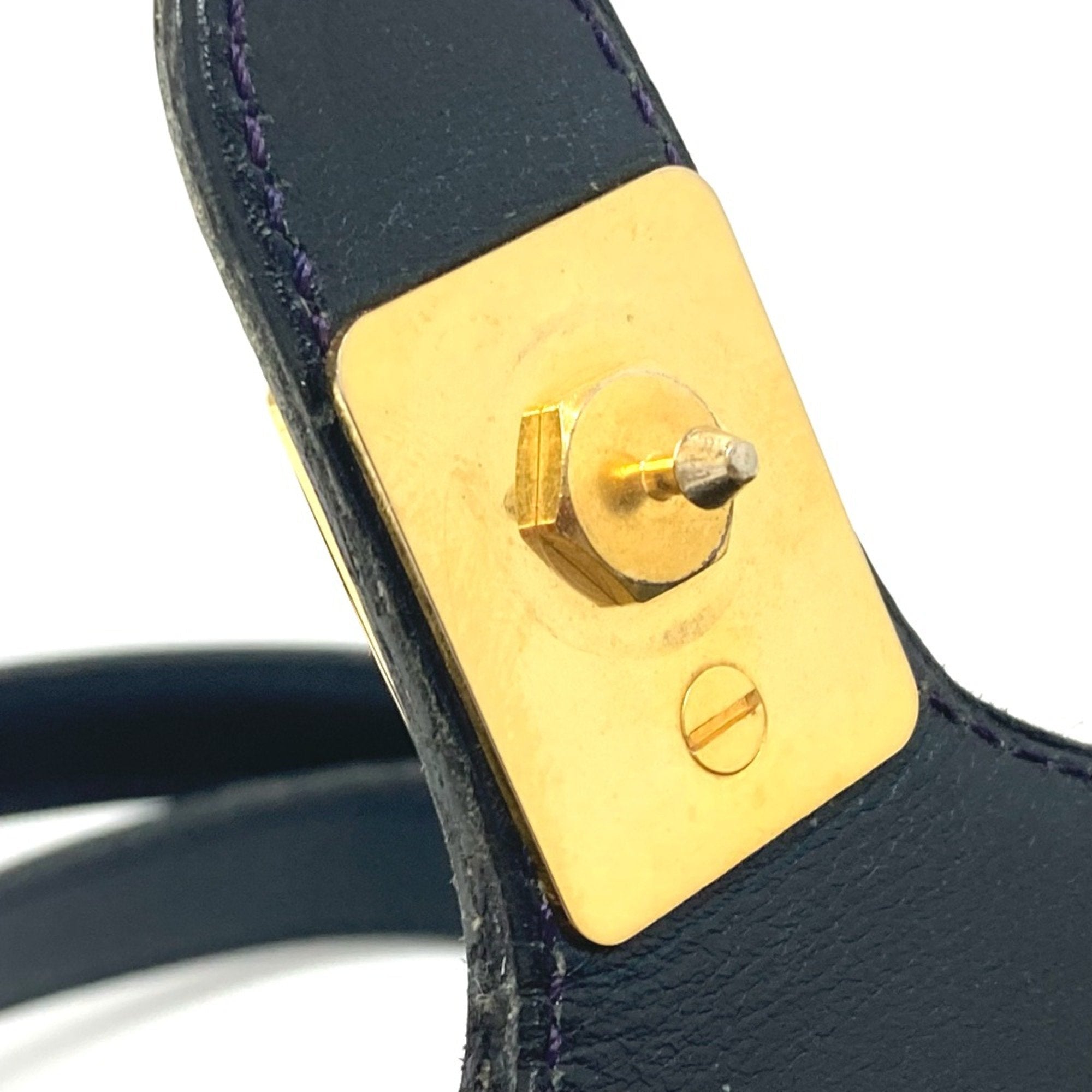 Christian Dior Navy Leather Shoulder Bag ()