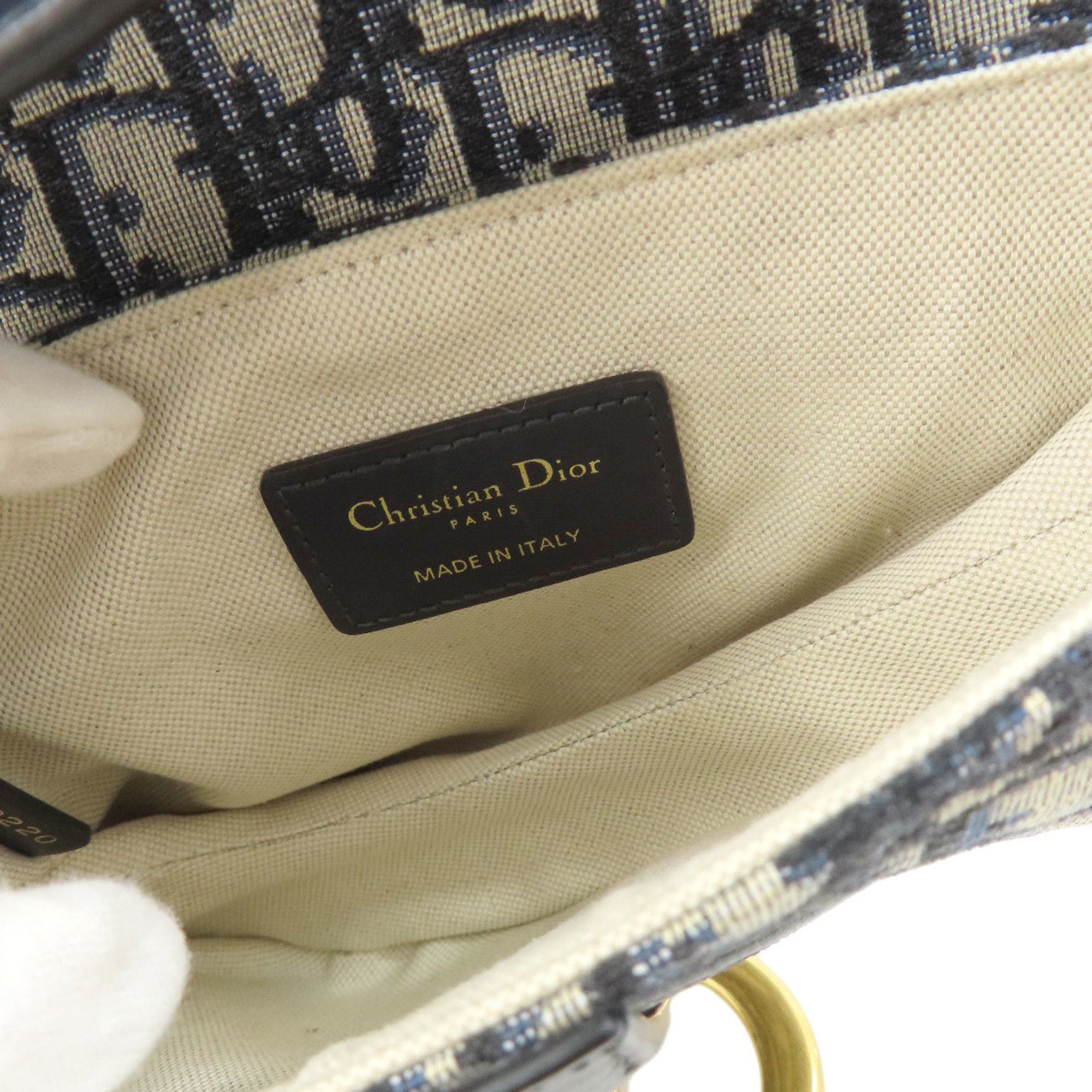 Christian Dior Navy Canvas Handbag ()