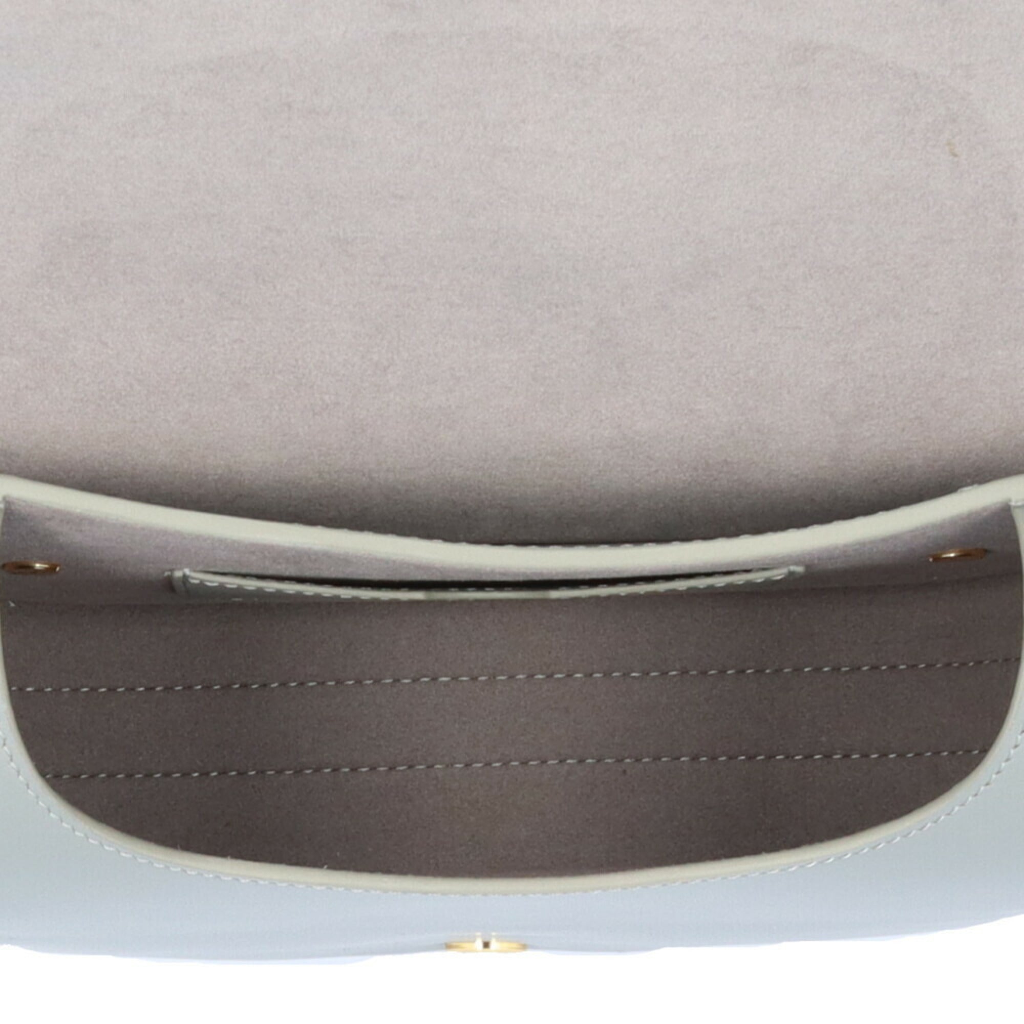 Christian Dior Gray Leather Shoulder Bag ()